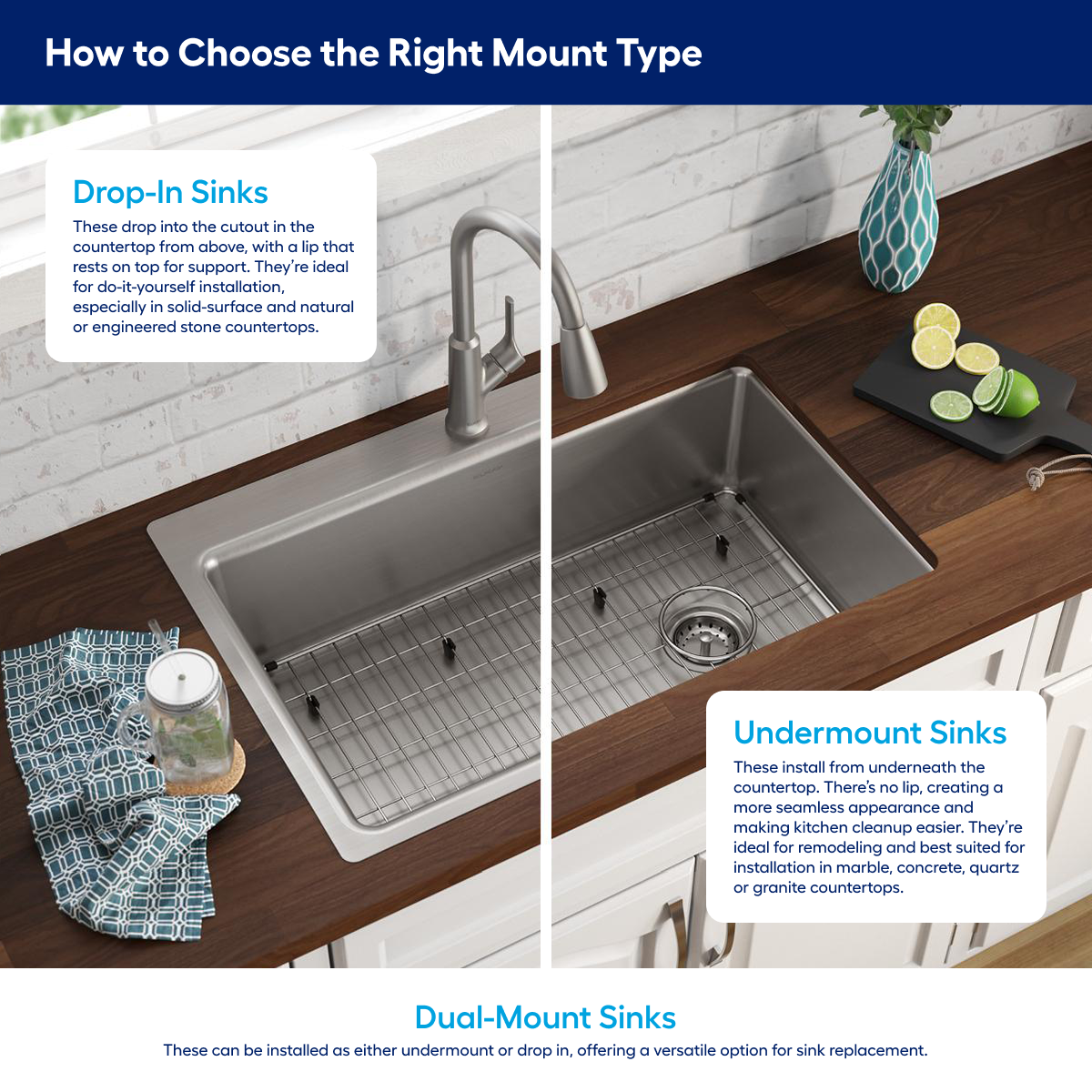 slide 2 of 6, KOHLER Ealing Drop-in or undermount 33-in x 22-in Composite Single bowl Kitchen Sink, 1 ct