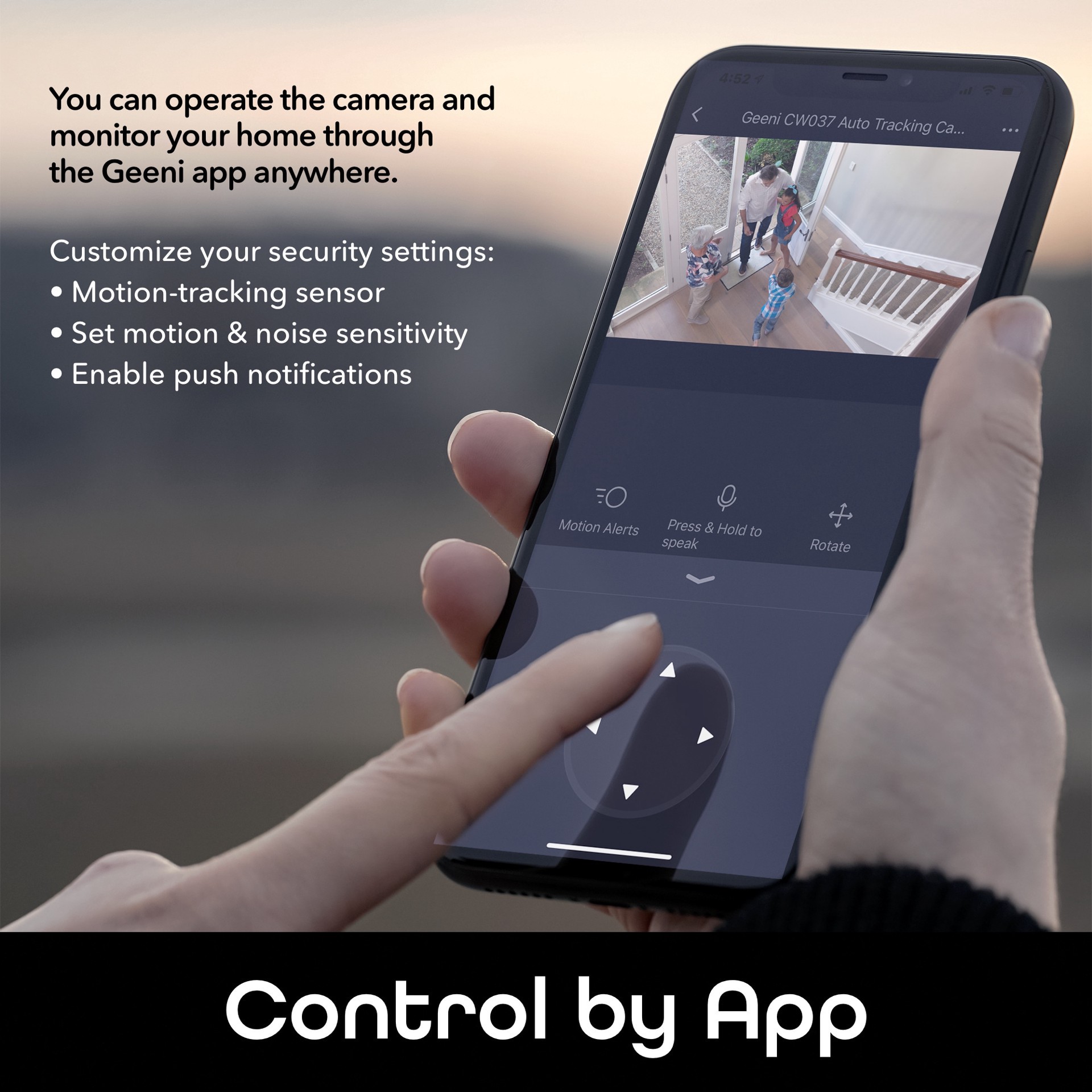 slide 4 of 6, Geeni Scope Indoor 1-Camera Plug-in Standard Micro Sd Security Camera System, 1 ct