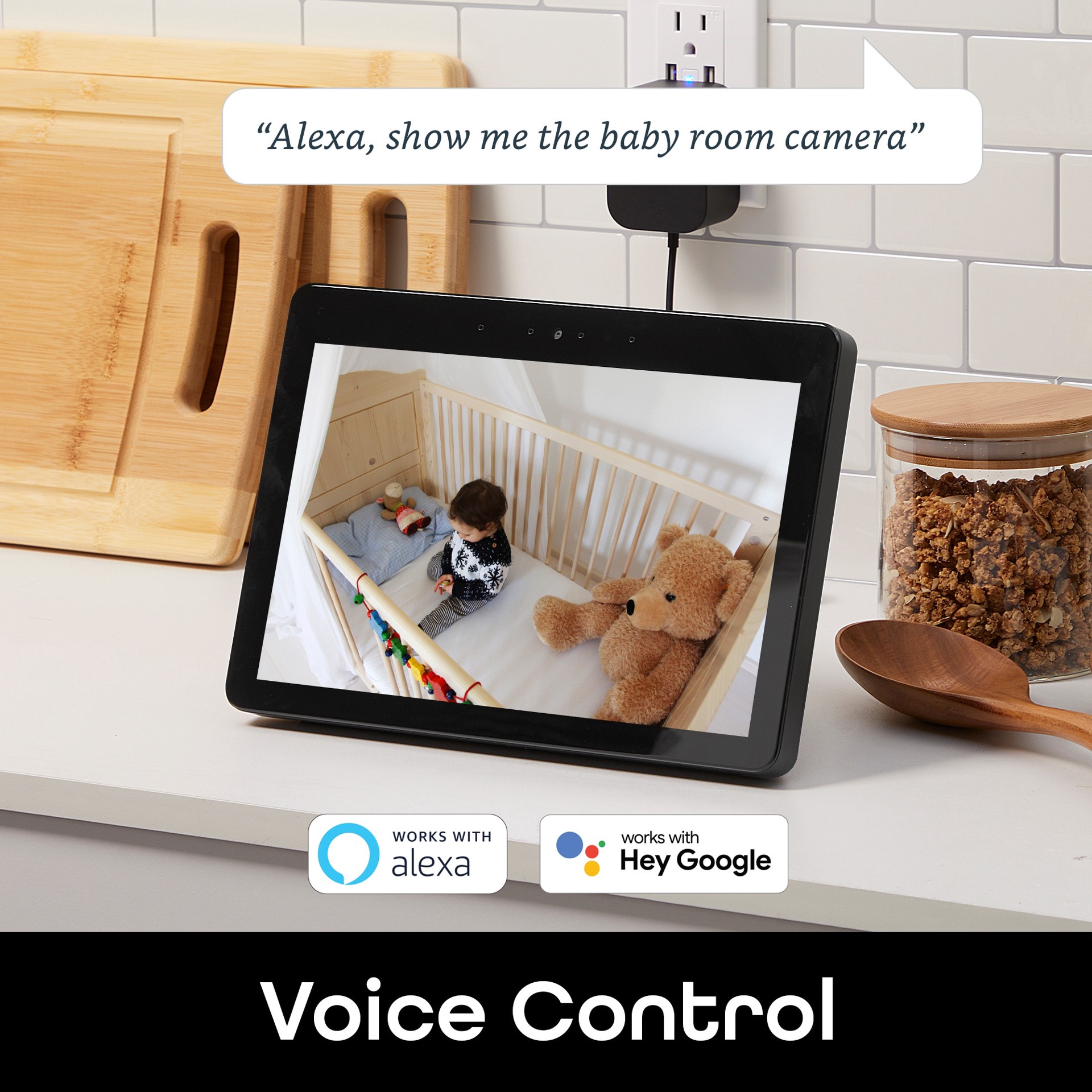 slide 5 of 6, Geeni Scope Indoor 1-Camera Plug-in Standard Micro Sd Security Camera System, 1 ct