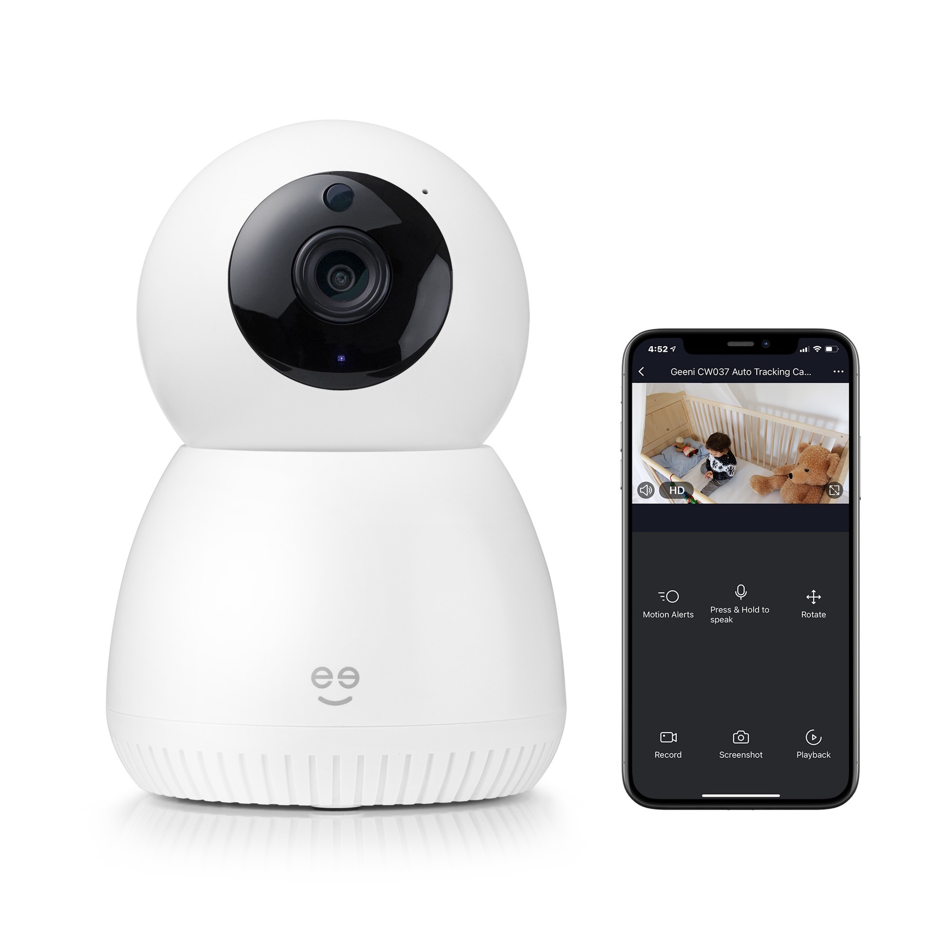 slide 1 of 6, Geeni Scope Indoor 1-Camera Plug-in Standard Micro Sd Security Camera System, 1 ct