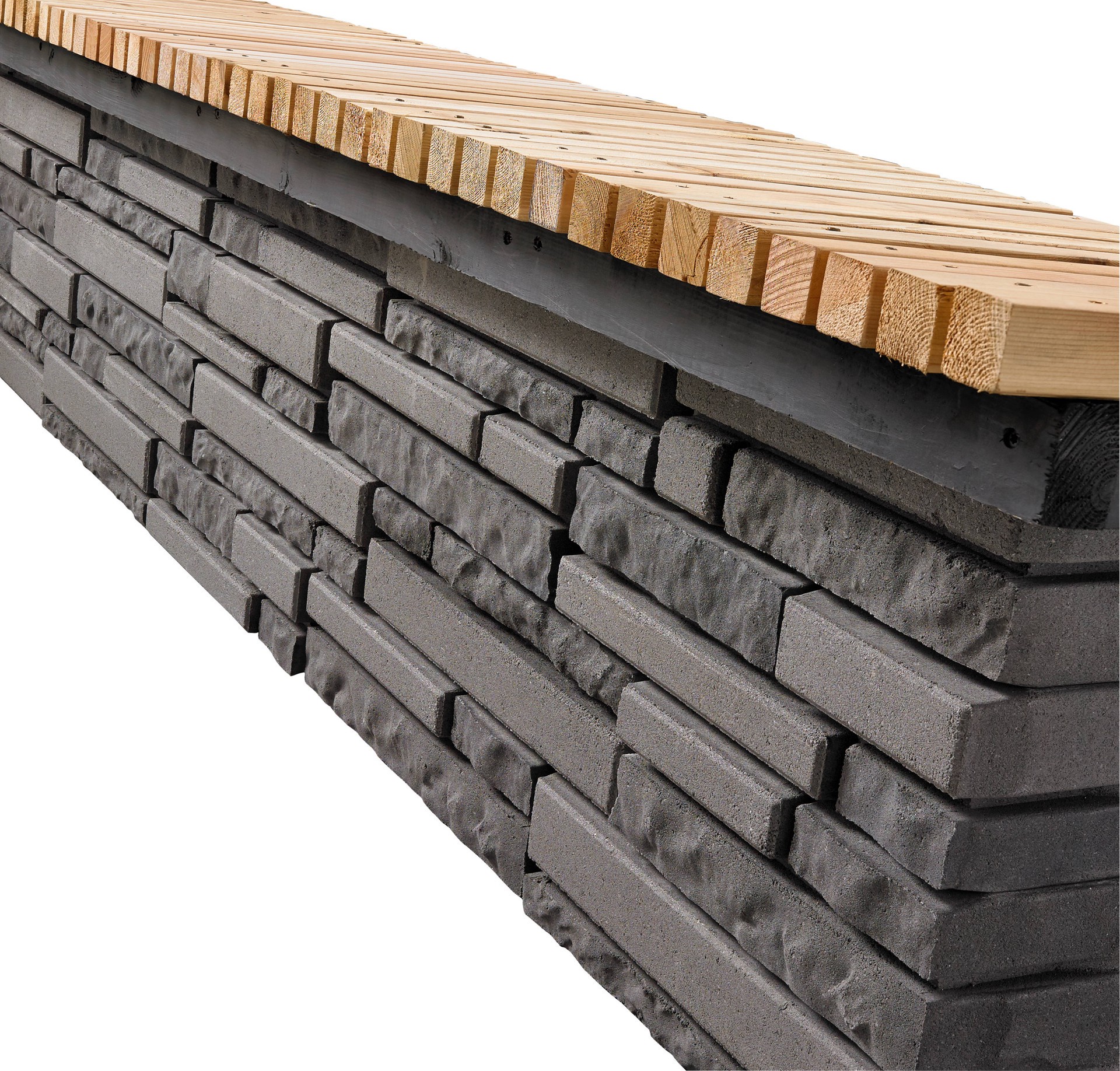 slide 4 of 5, Belgard 4.0-in H x 16.0-in L x 5.75-in D Ventura Gray Concrete Retaining wall block, 1 ct