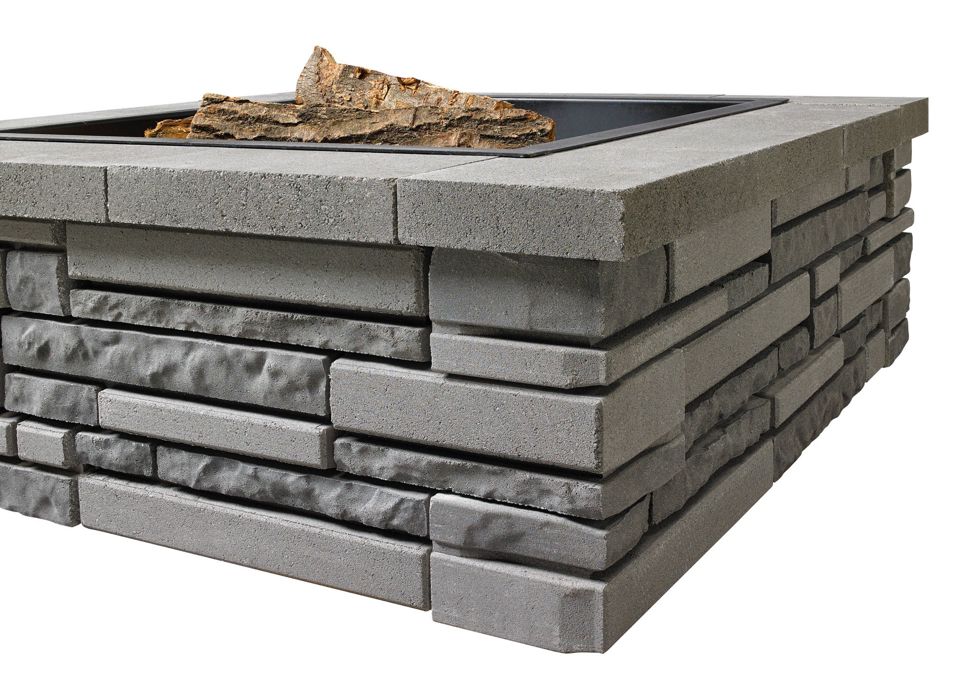 slide 5 of 5, Belgard 4.0-in H x 16.0-in L x 5.75-in D Ventura Gray Concrete Retaining wall block, 1 ct