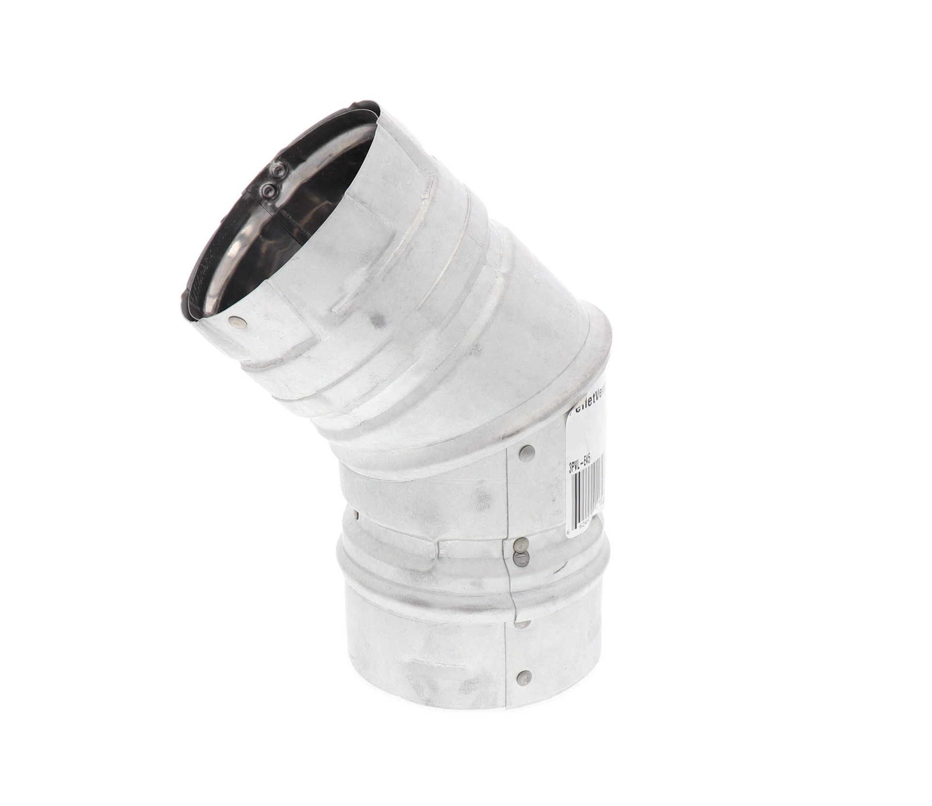 slide 2 of 5, DuraVent Stainless Steel/Silver Pellet vent 45-degree elbow, 1 ct