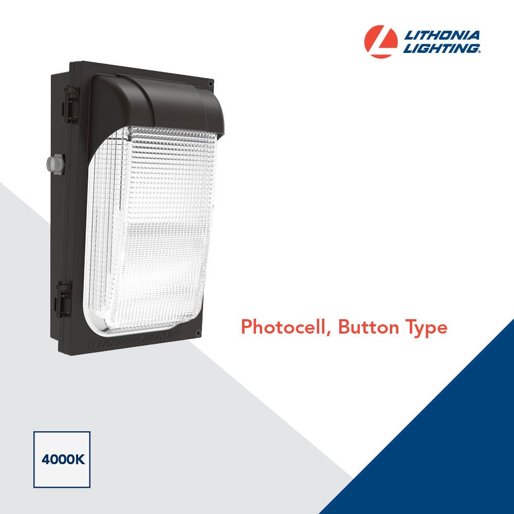 slide 6 of 6, Lithonia Lighting 100 -Watt EQ Textured Hardwired LED Outdoor Wall Pack Light 2950 -Lumen, 1 ct