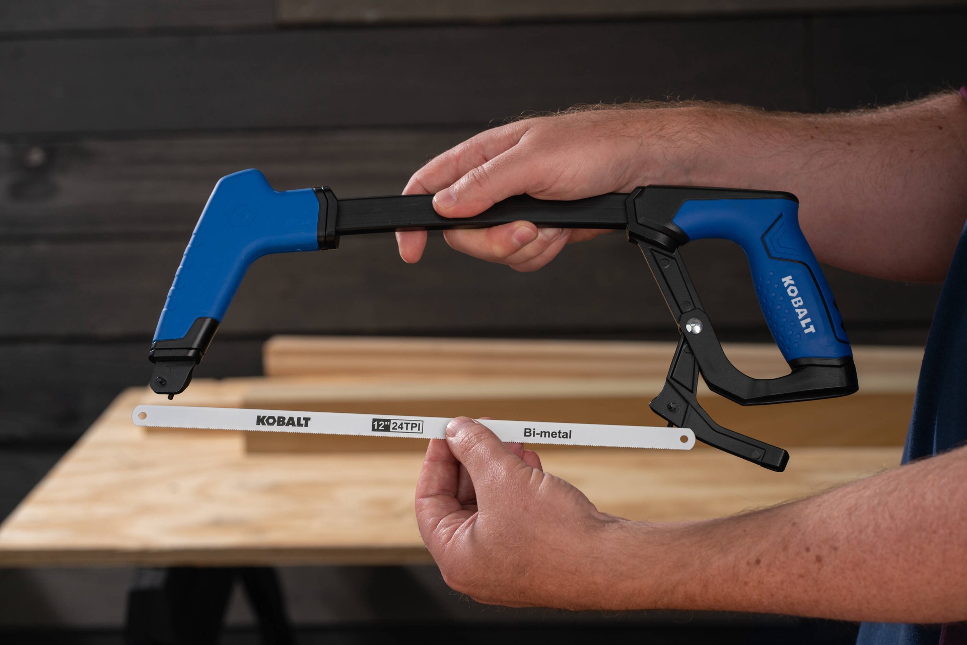 slide 2 of 4, Kobalt 12-in Bi-metal Extra fine cut Hacksaw blade 6 -Pack, 1 ct