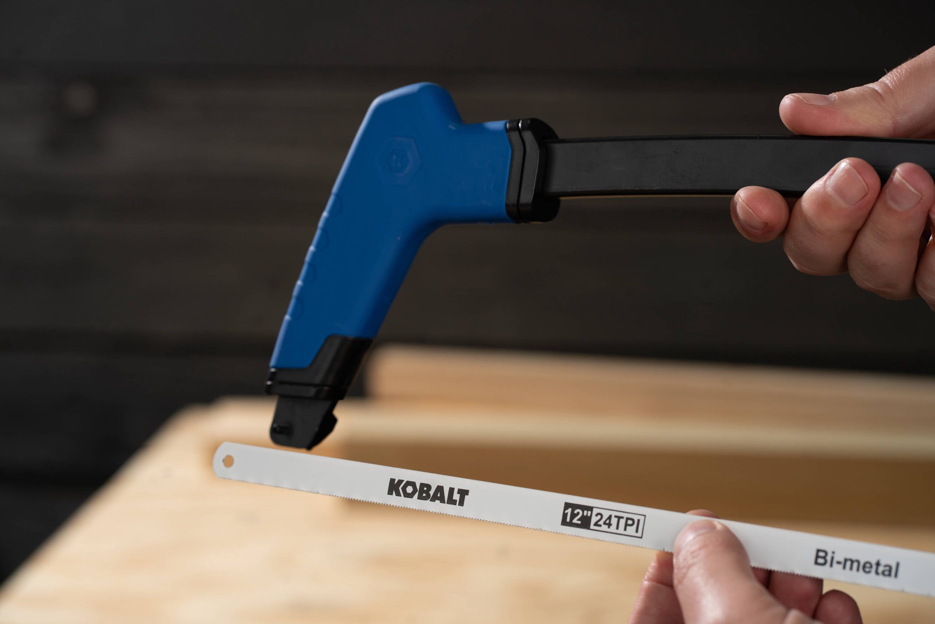 slide 3 of 4, Kobalt 12-in Bi-metal Extra fine cut Hacksaw blade 6 -Pack, 1 ct