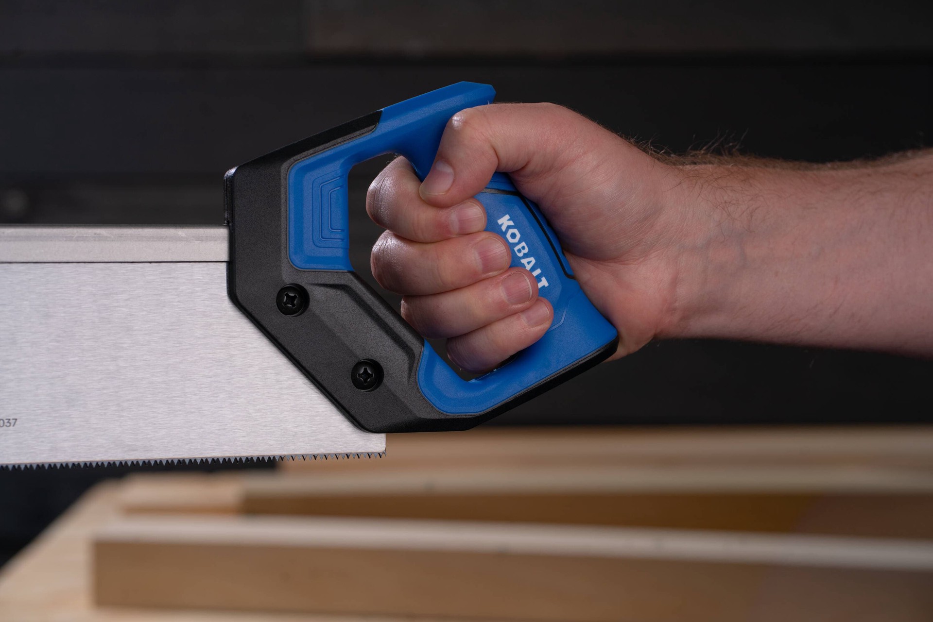 slide 5 of 6, Kobalt Miter Box included 14-in Fine finish cut Back Saw, 1 ct