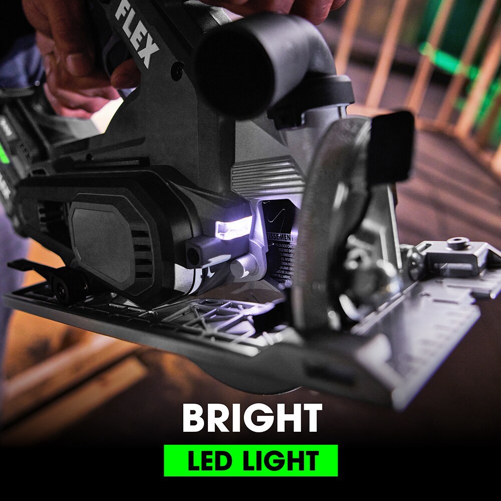 slide 6 of 6, FLEX 24-volt 6-1/2-in Brushless Cordless Circular saw (Battery Not Included and Charger Not Included), 1 ct