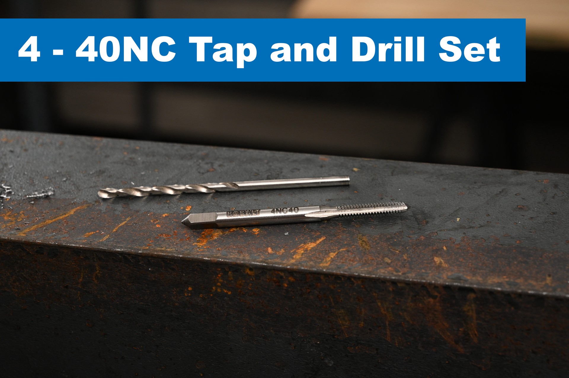 slide 3 of 6, Kobalt #4-40 Standard (SAE) Tap and Drill Set 2 -Pack, 1 ct