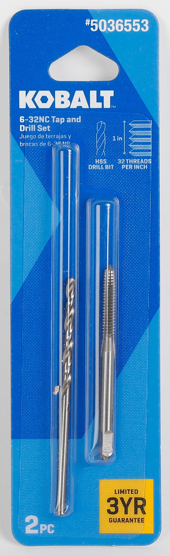 slide 2 of 6, Kobalt #6-32 Standard (SAE) Tap and Drill Set 2 -Pack, 1 ct