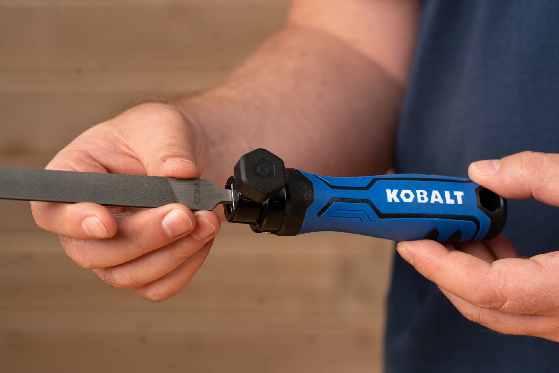 slide 2 of 5, Kobalt 4.5-in Lock jaw file handle, 1 ct