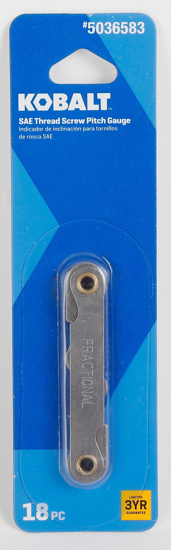 slide 2 of 6, Kobalt 8 -in to 44 -in Standard (SAE) Thread Gauge, 1 ct