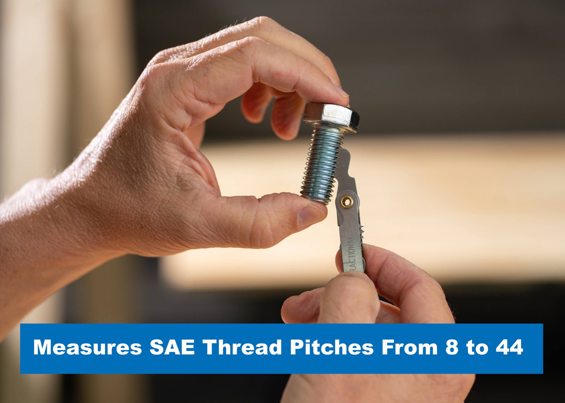 slide 4 of 6, Kobalt 8 -in to 44 -in Standard (SAE) Thread Gauge, 1 ct