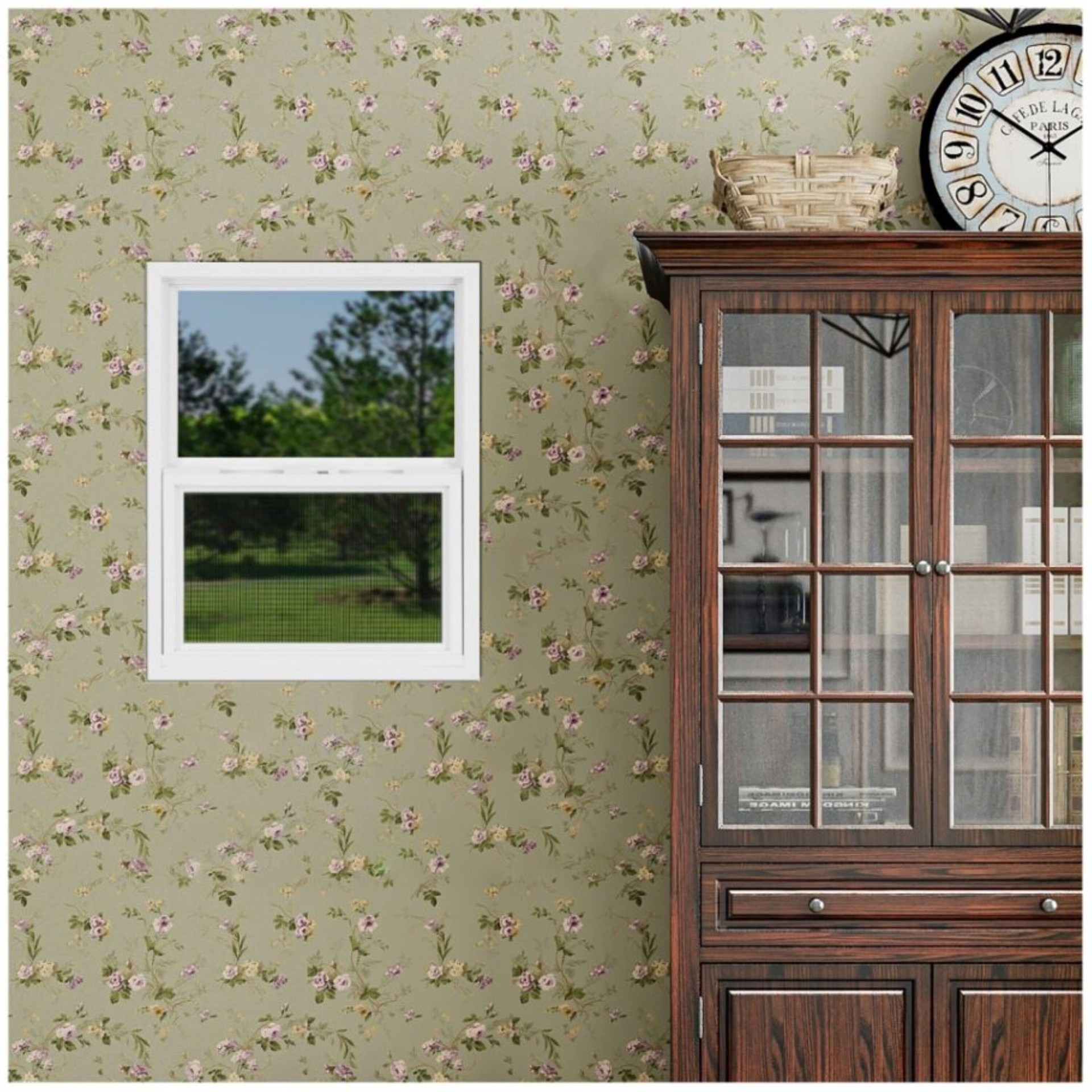 slide 4 of 6, Project Source 20000S Series White Exterior Vinyl New construction Single Hung Window Single Pane Glass (Half Screen Included), 1 ct