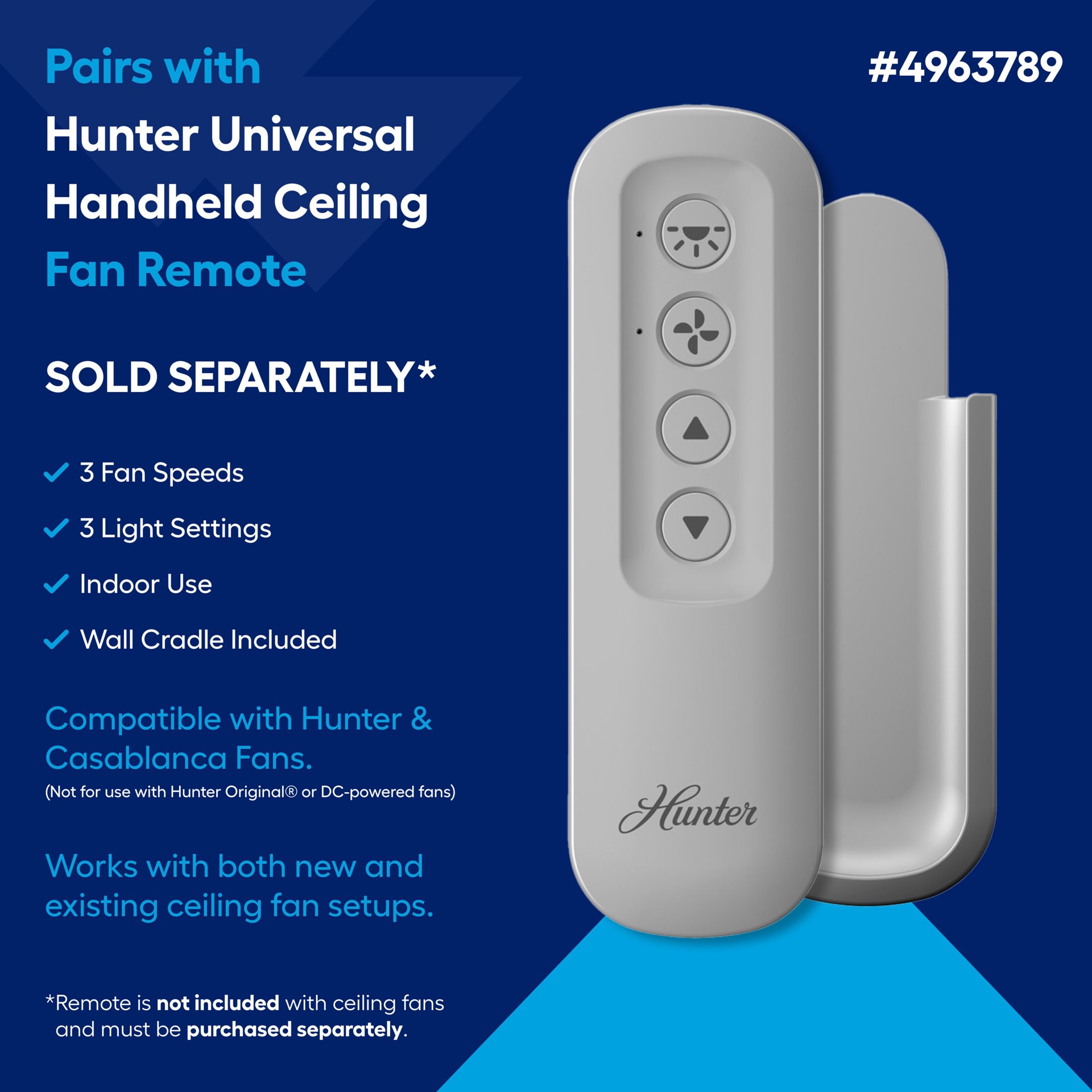 slide 3 of 6, Hunter Alexander 44-in Brushed Nickel with Light Gray Oak Blades Flush Mount Ceiling Fan With Light 5 -Blade, 1 ct