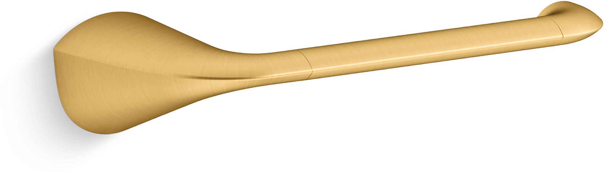 slide 1 of 6, KOHLER Avail Vibrant Brushed Moderne Brass Wall mount Single post Toilet Paper Holder 1 -Rolls, 1 ct