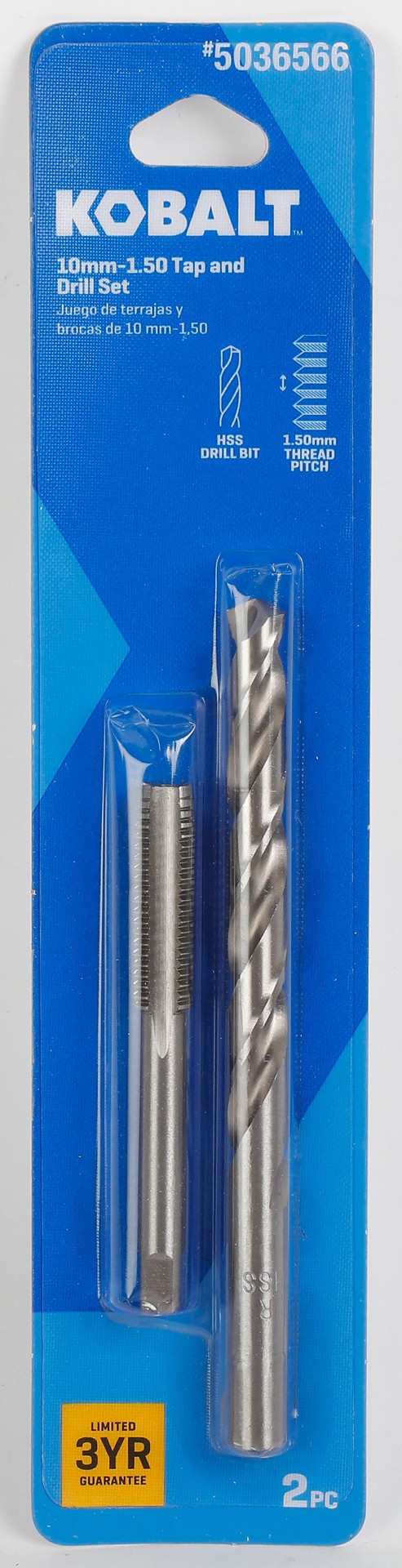 slide 2 of 6, Kobalt m10 X 1.5 Standard (SAE) Tap and Drill Set 2 -Pack, 1 ct