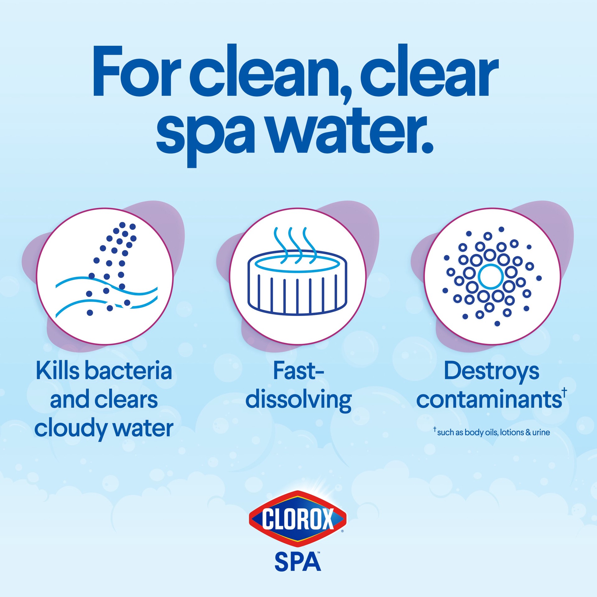 slide 2 of 6, Clorox Pool&Spa 2 Pound(s) All-In-One Sanitizer and Shock Spa Chlorine, 1 ct