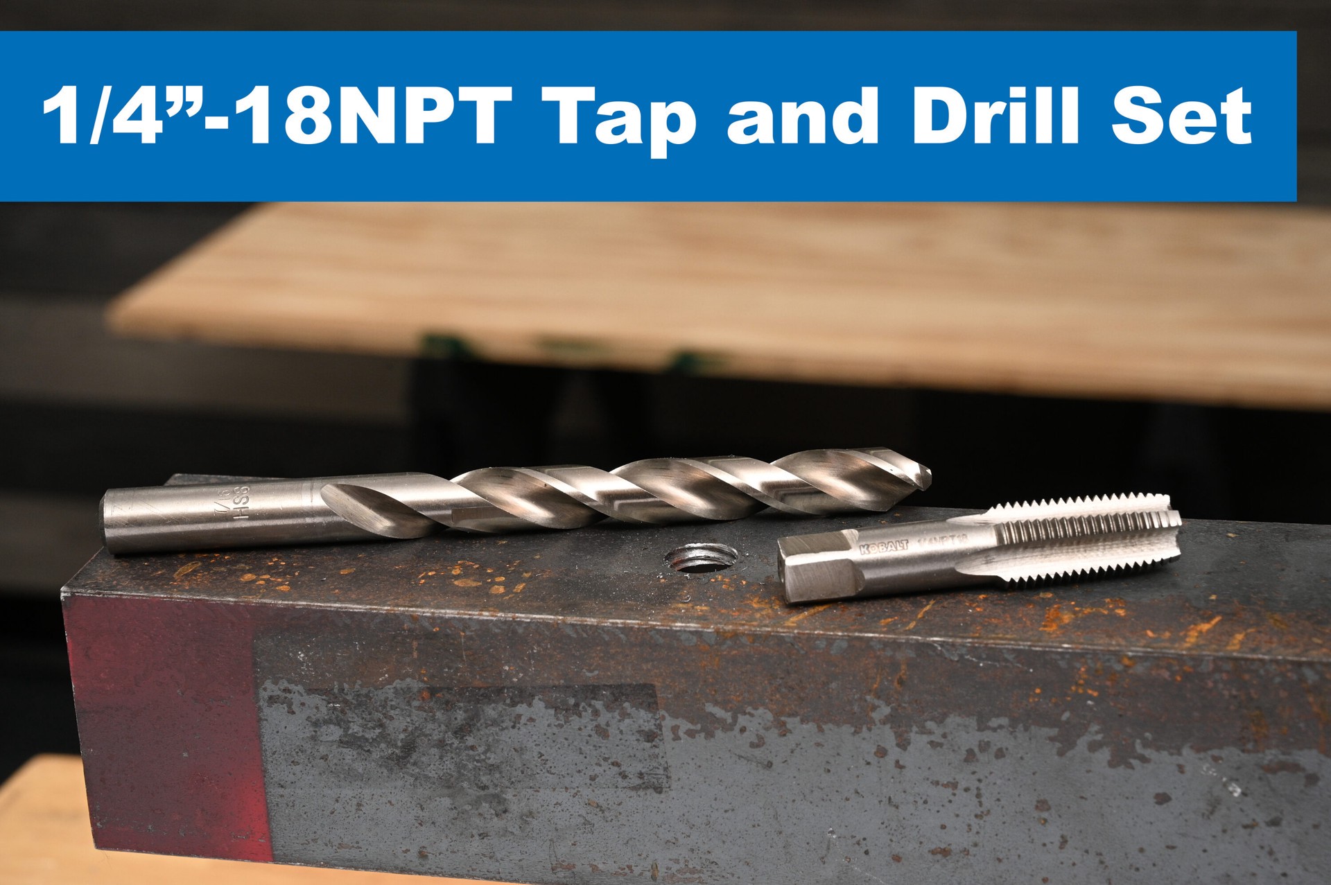 slide 3 of 6, Kobalt 1/4-in-20-in Standard (SAE) Tap and Drill Set 2 -Pack, 1 ct