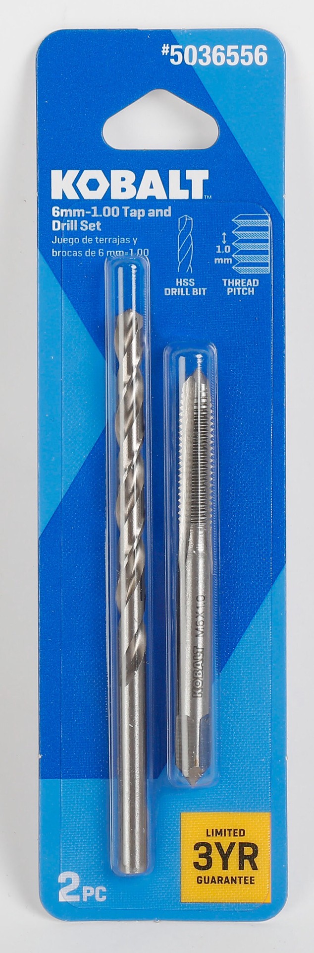 slide 2 of 6, Kobalt m6 X 1 Standard (SAE) Tap and Drill Set 2 -Pack, 1 ct