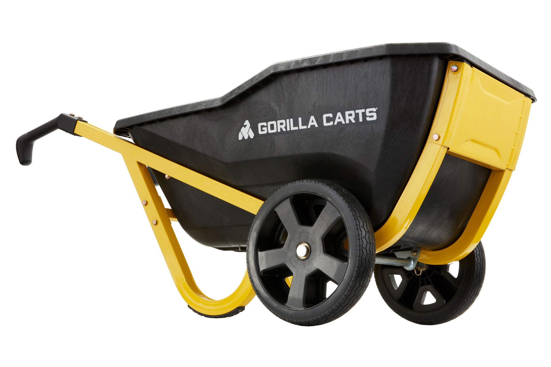 slide 1 of 6, Gorilla Carts Evolution Yard Cart 7-cu ft Poly Yard Cart, 1 ct