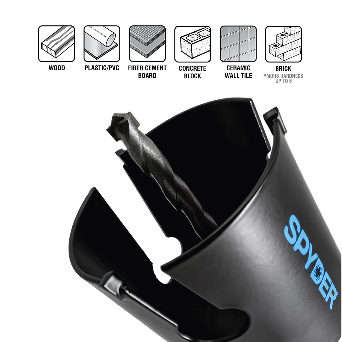 slide 4 of 6, Spyder 4-1/8-in Carbide-tipped Non-arbored Hole Saw, 1 ct