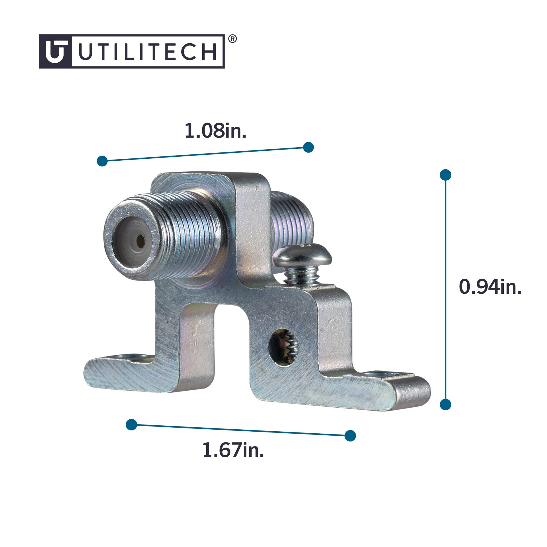 slide 4 of 6, Utilitech Outdoor Wall Antenna Mounting Hardware Kit, 1 ct
