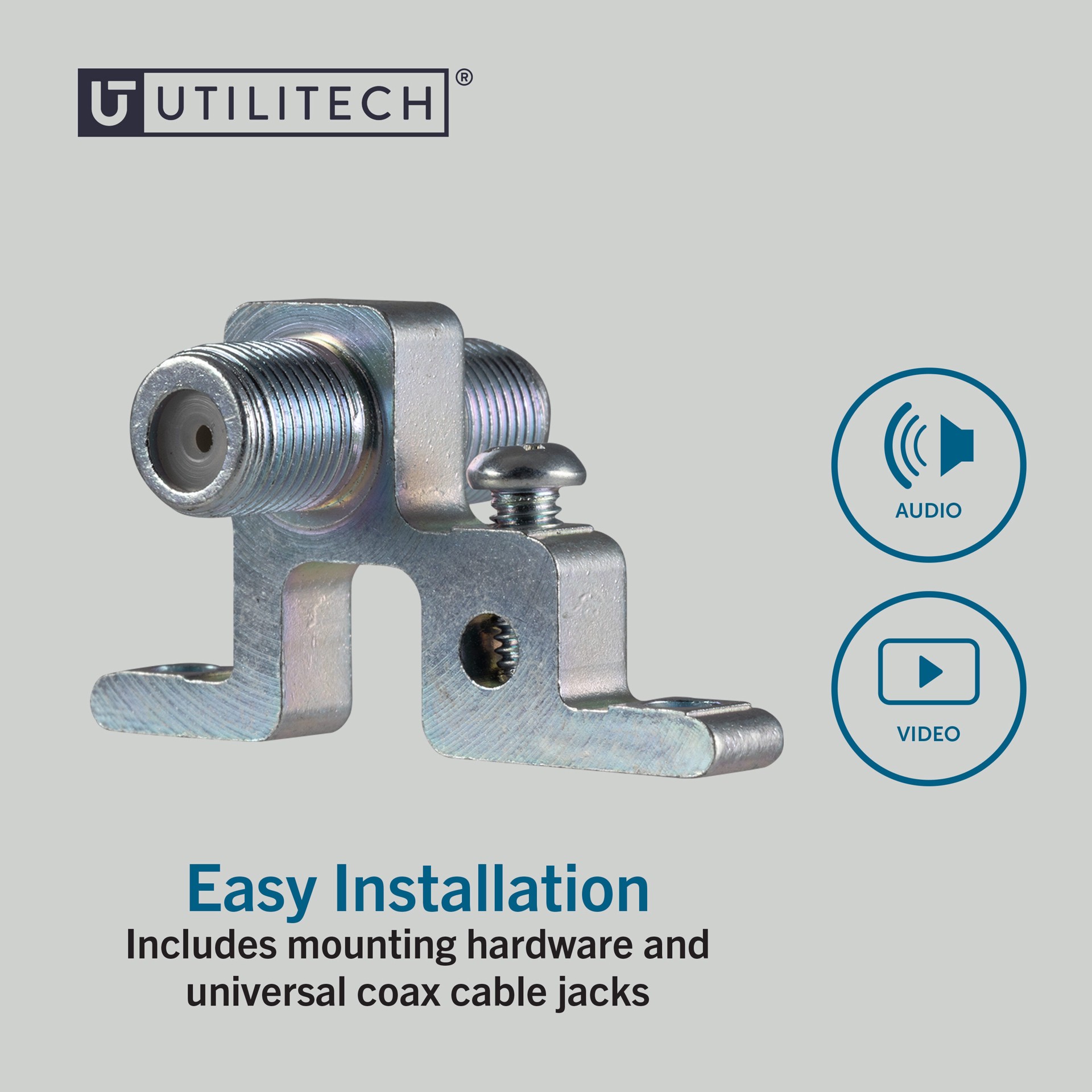 slide 5 of 6, Utilitech Outdoor Wall Antenna Mounting Hardware Kit, 1 ct