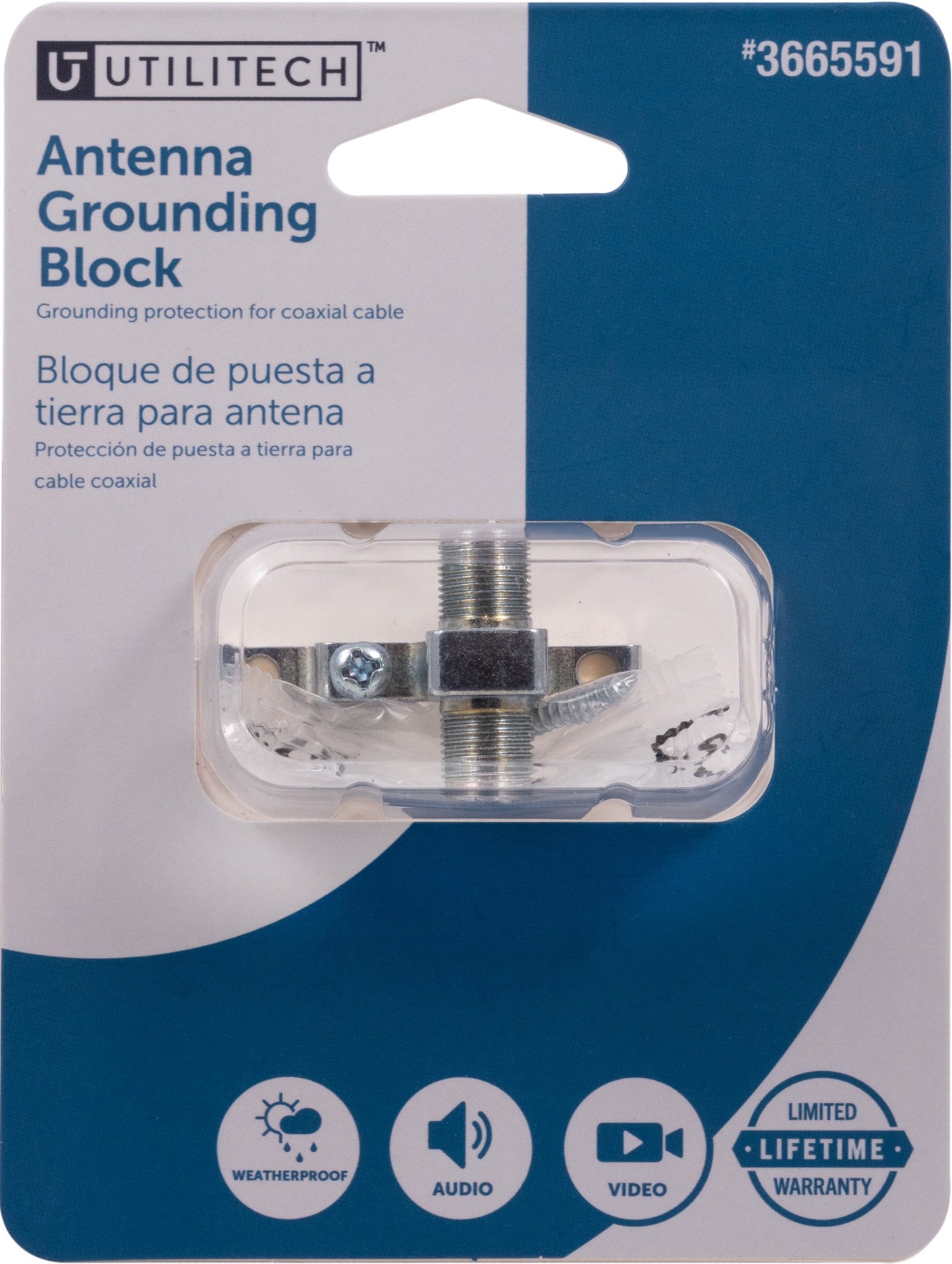 slide 6 of 6, Utilitech Outdoor Wall Antenna Mounting Hardware Kit, 1 ct