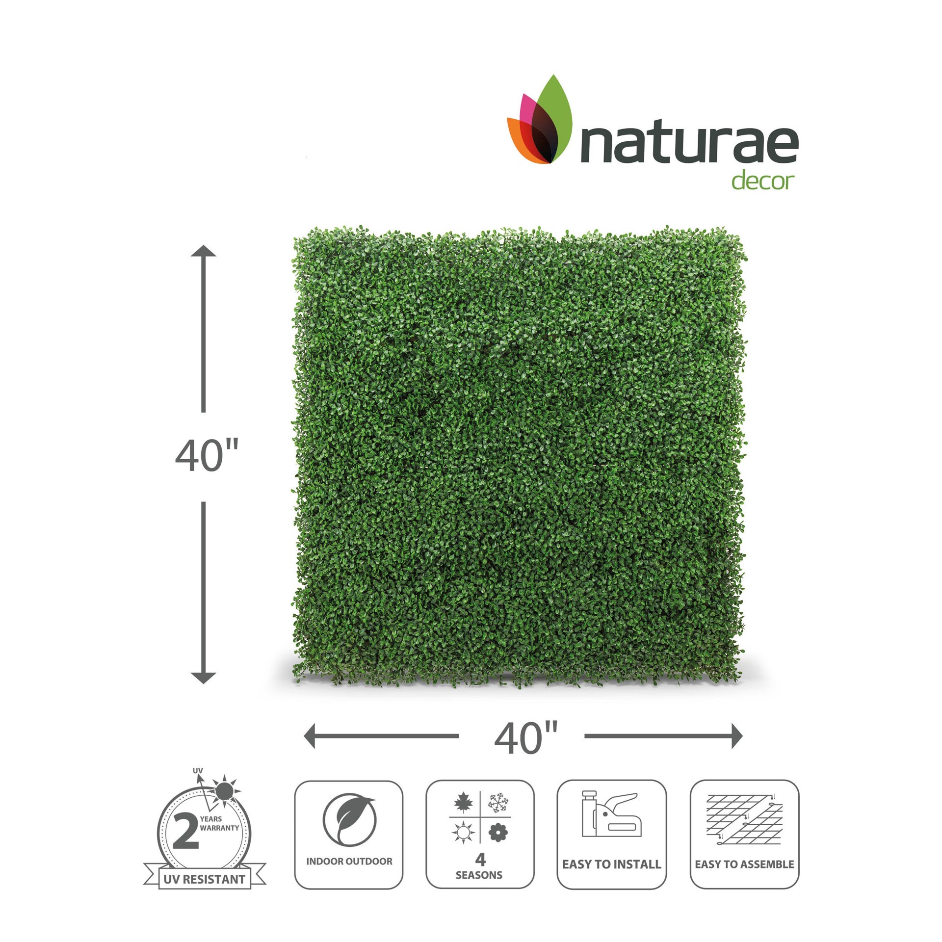 slide 3 of 6, naturae decor 40-in W x 40-in H Green Leaf Garden Trellis, 1 ct
