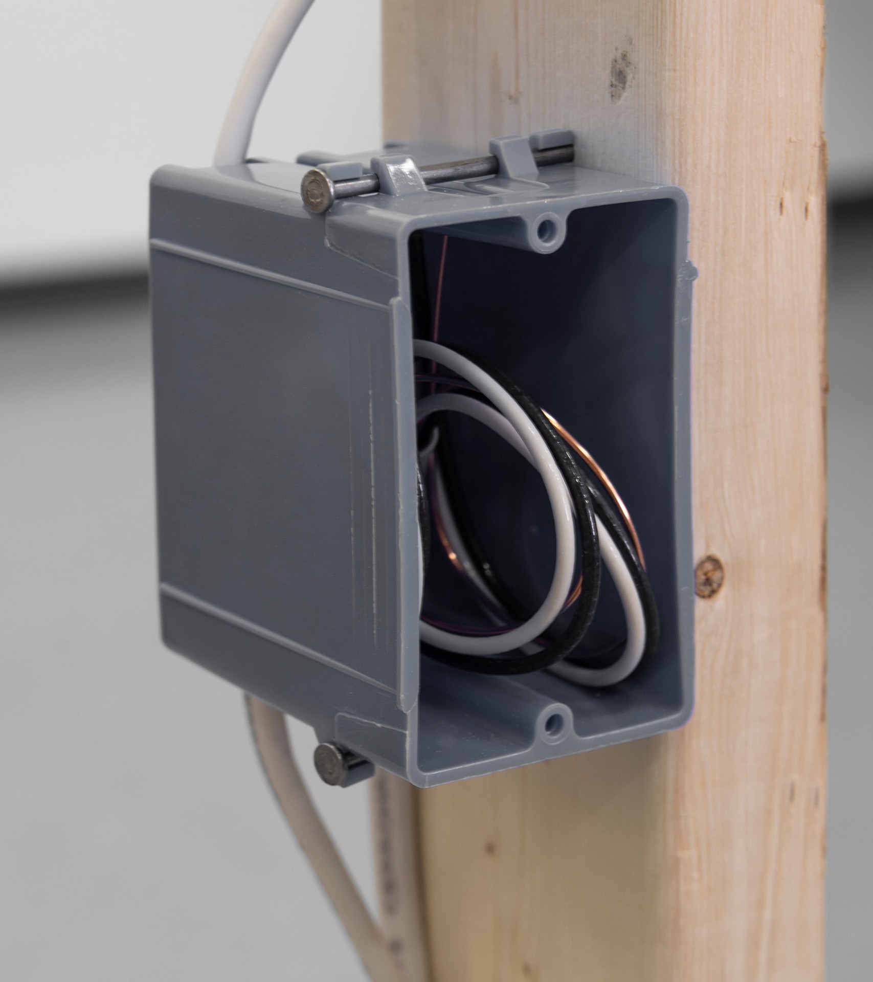 slide 4 of 5, Gardner Bender 1 -Gang PVC New work Switch/Outlet Electrical Box, 1 ct