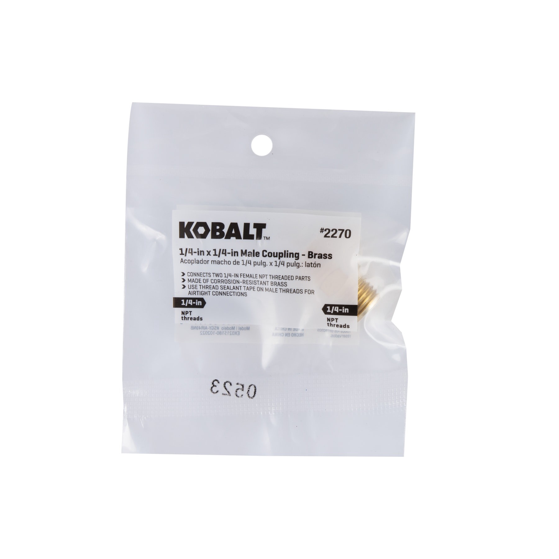 slide 5 of 6, Kobalt 1/4-in x 1/4-in Male Coupling, 1 ct