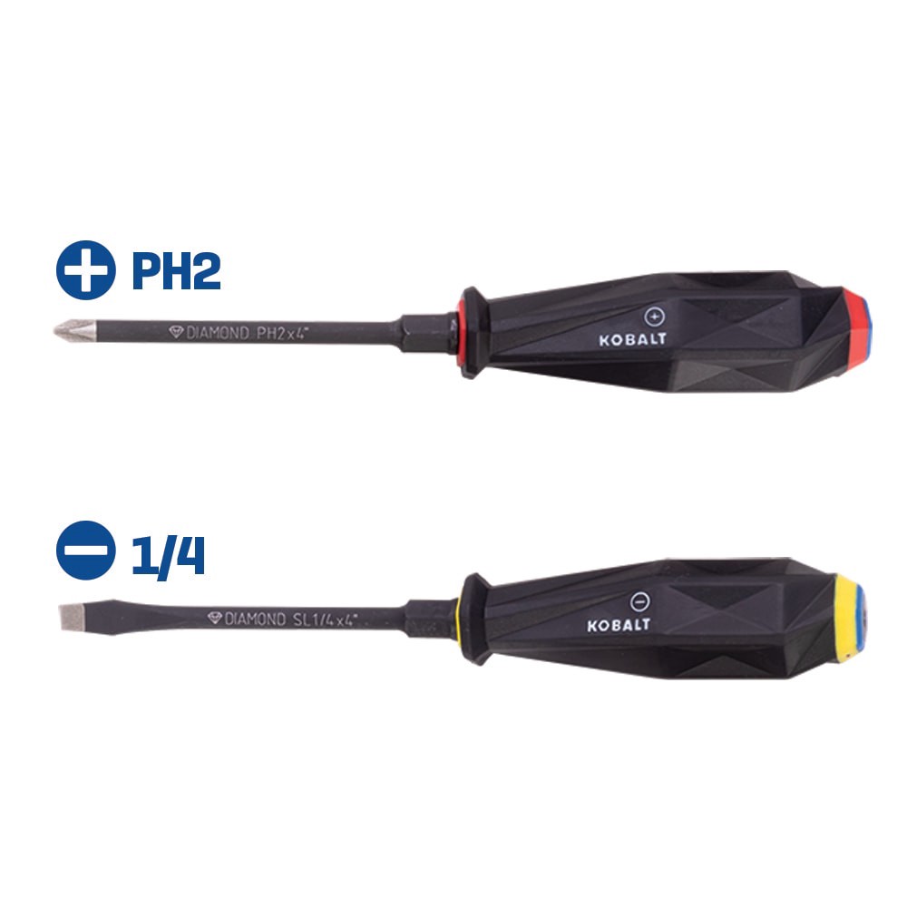 slide 2 of 6, Kobalt 2 -Piece 4-in Screwdriver Set, 1 ct
