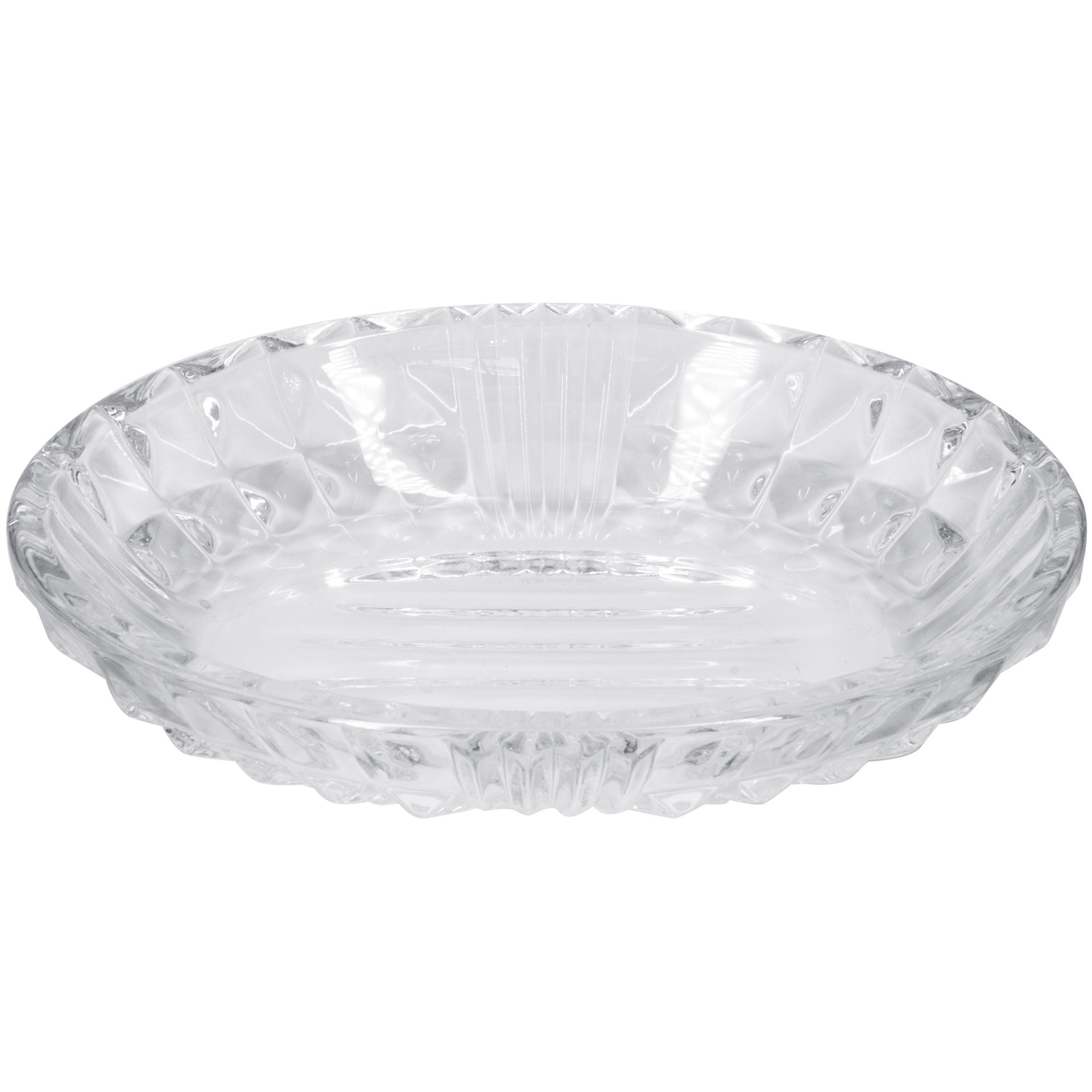 slide 2 of 6, allen + roth Clear Glass Soap Dish, 1 ct