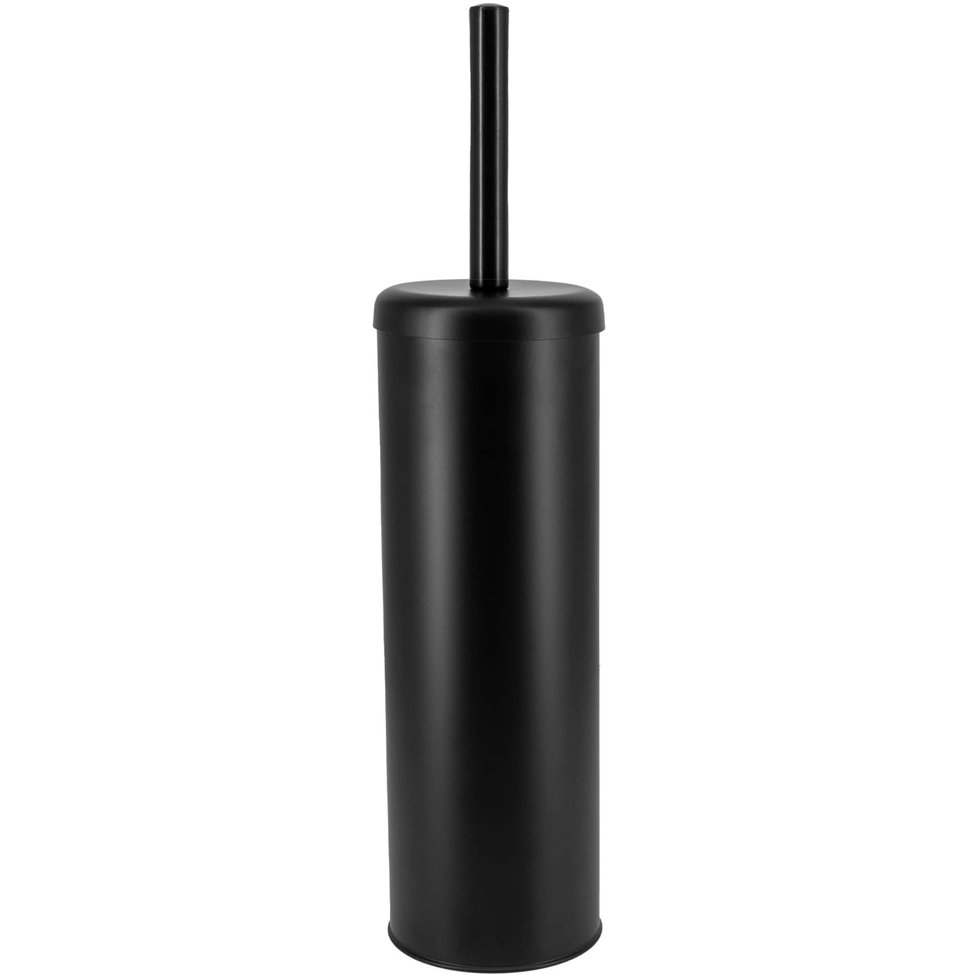 slide 1 of 5, allen + roth Arden Matte Black Metal Toilet Brush Holder, 1 ct
