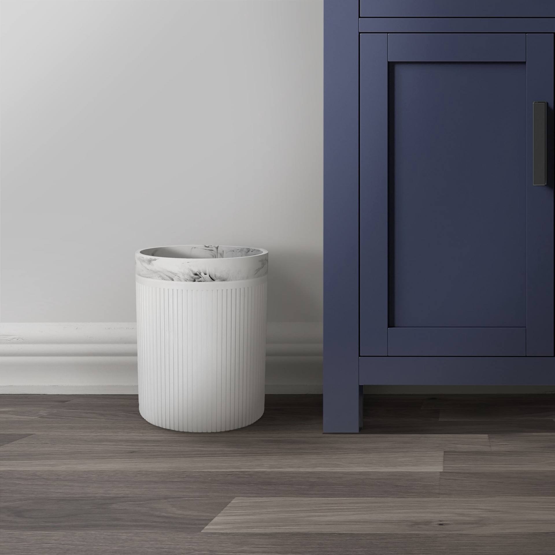 slide 3 of 6, allen + roth 7.4-Quart White Marble Resin, 1 ct