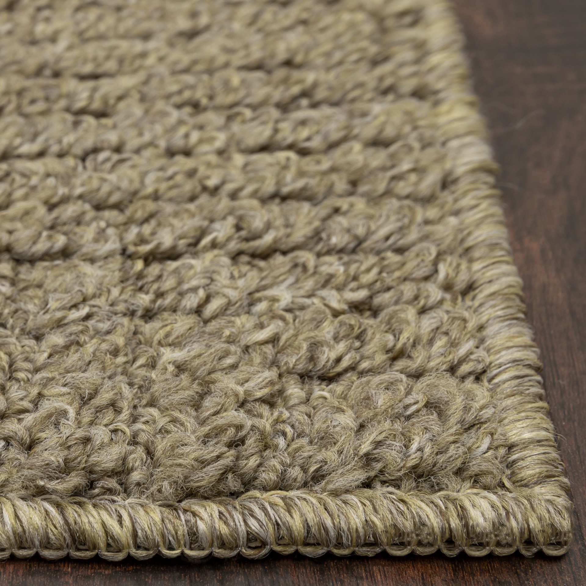 slide 5 of 6, Style Selections 2 x 6 (ft) Tufted Polyester Mushroom Rectangular Indoor Border Rustic Machine washable Runner rug, 1 ct
