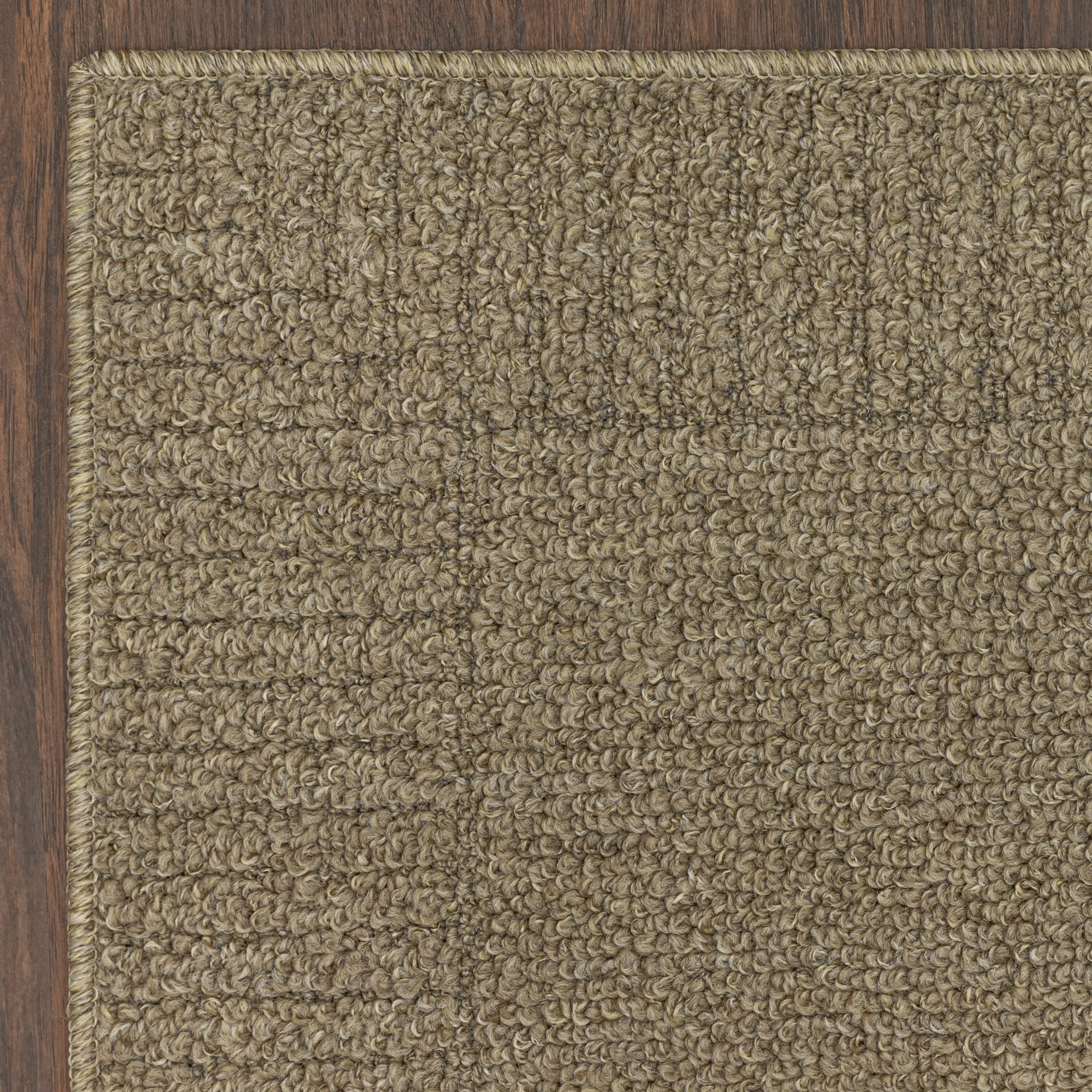 slide 6 of 6, Style Selections 2 x 6 (ft) Tufted Polyester Mushroom Rectangular Indoor Border Rustic Machine washable Runner rug, 1 ct