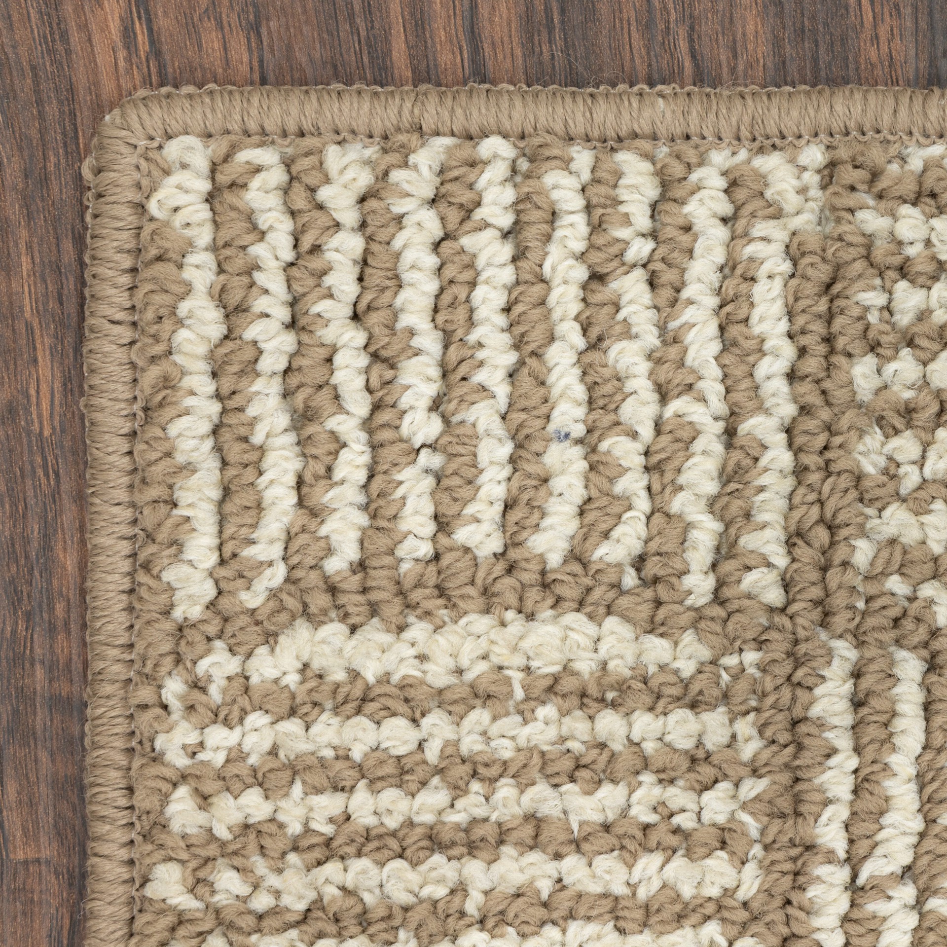 slide 6 of 6, Style Selections 2 x 6 (ft) Tufted Polyester Brown Rectangular Indoor Geometric Machine washable Runner rug, 1 ct