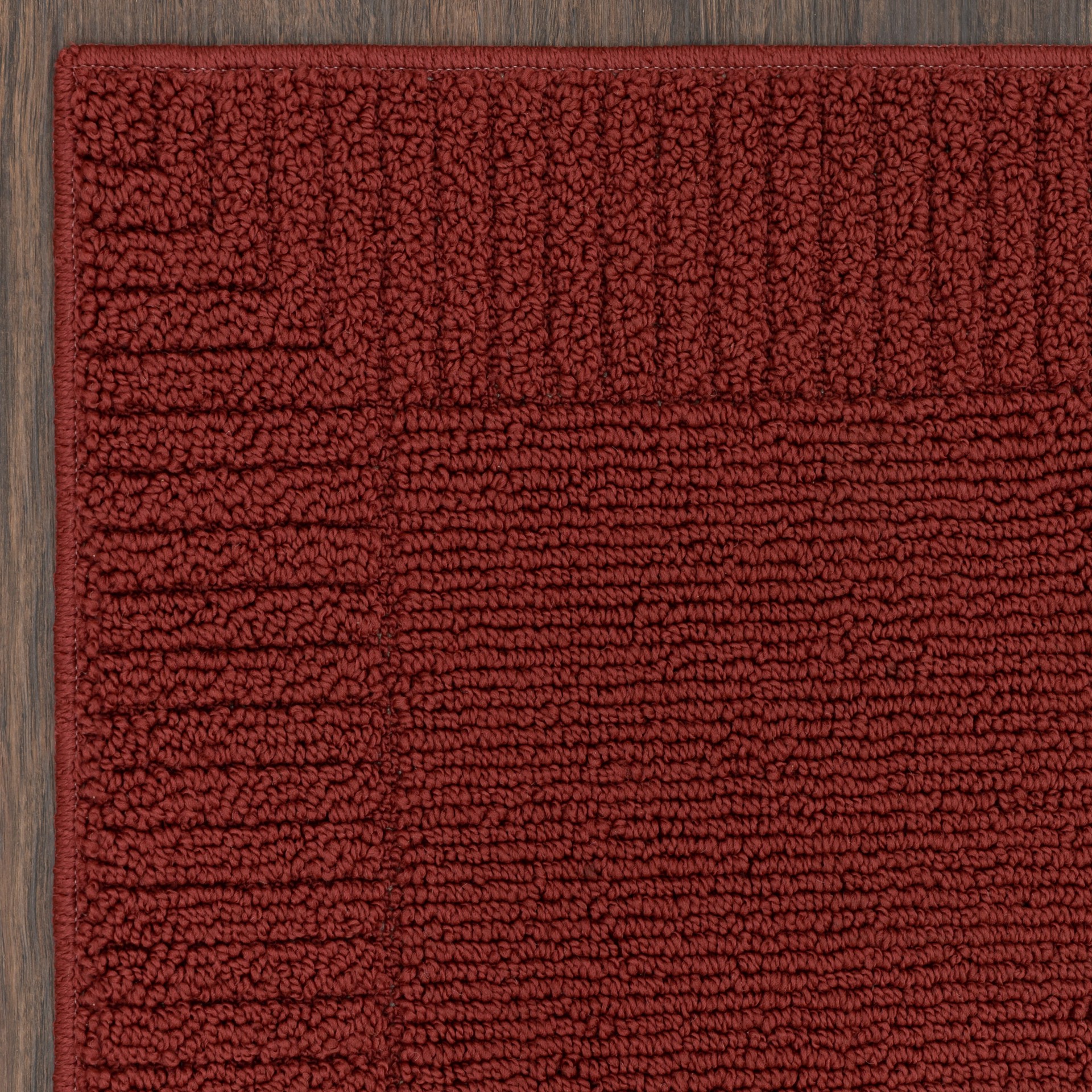 slide 2 of 6, Style Selections 2 x 3 (ft) Tufted Polyester Red Rectangular Indoor Border Machine washable Throw rug, 1 ct