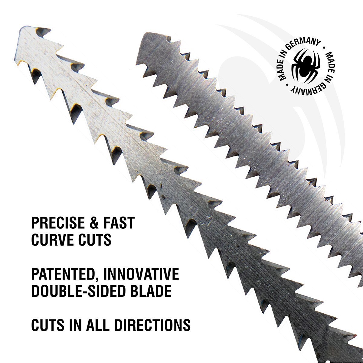 slide 4 of 6, Spyder 4-1/2-in T-shank Chrome/Vanadium Blade (2-Pack), 1 ct