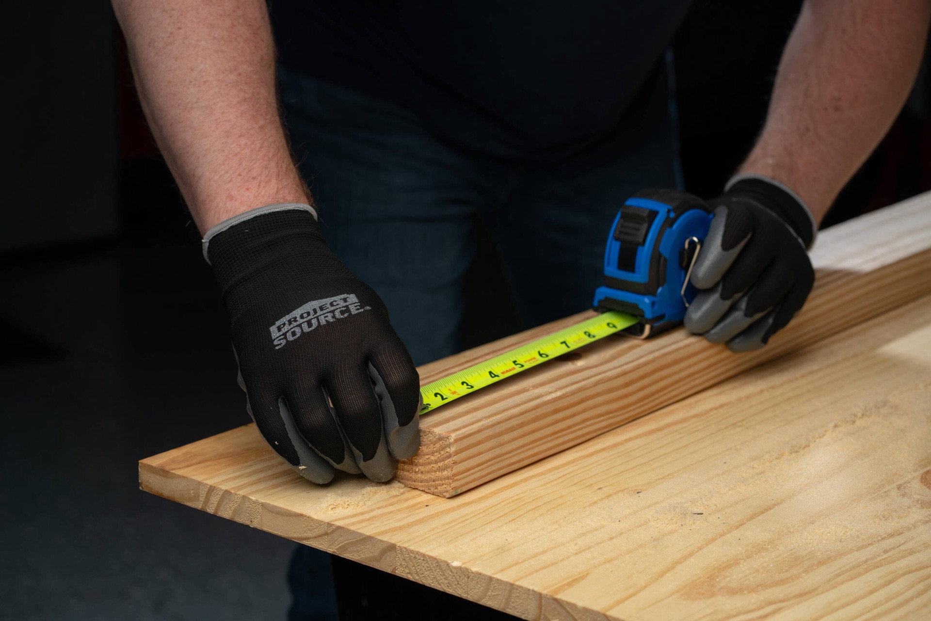 slide 4 of 4, Project Source Large/X-large Black Nitrile dipped Polyester Everyday Gloves 1 -Pairs, 1 ct