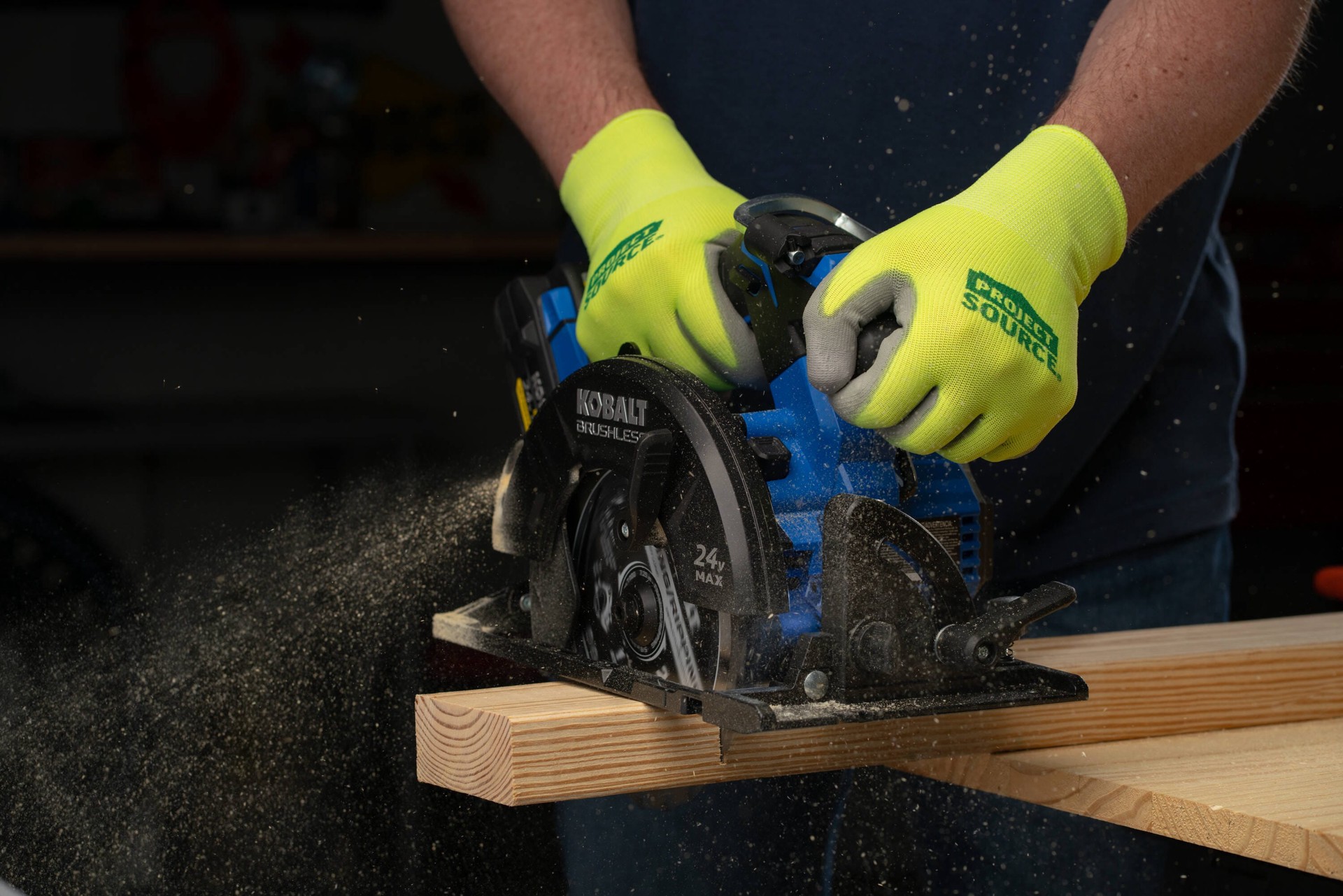 slide 2 of 5, Project Source Large Green Polyurethane dipped Polyester 1 -Pairs, 1 ct