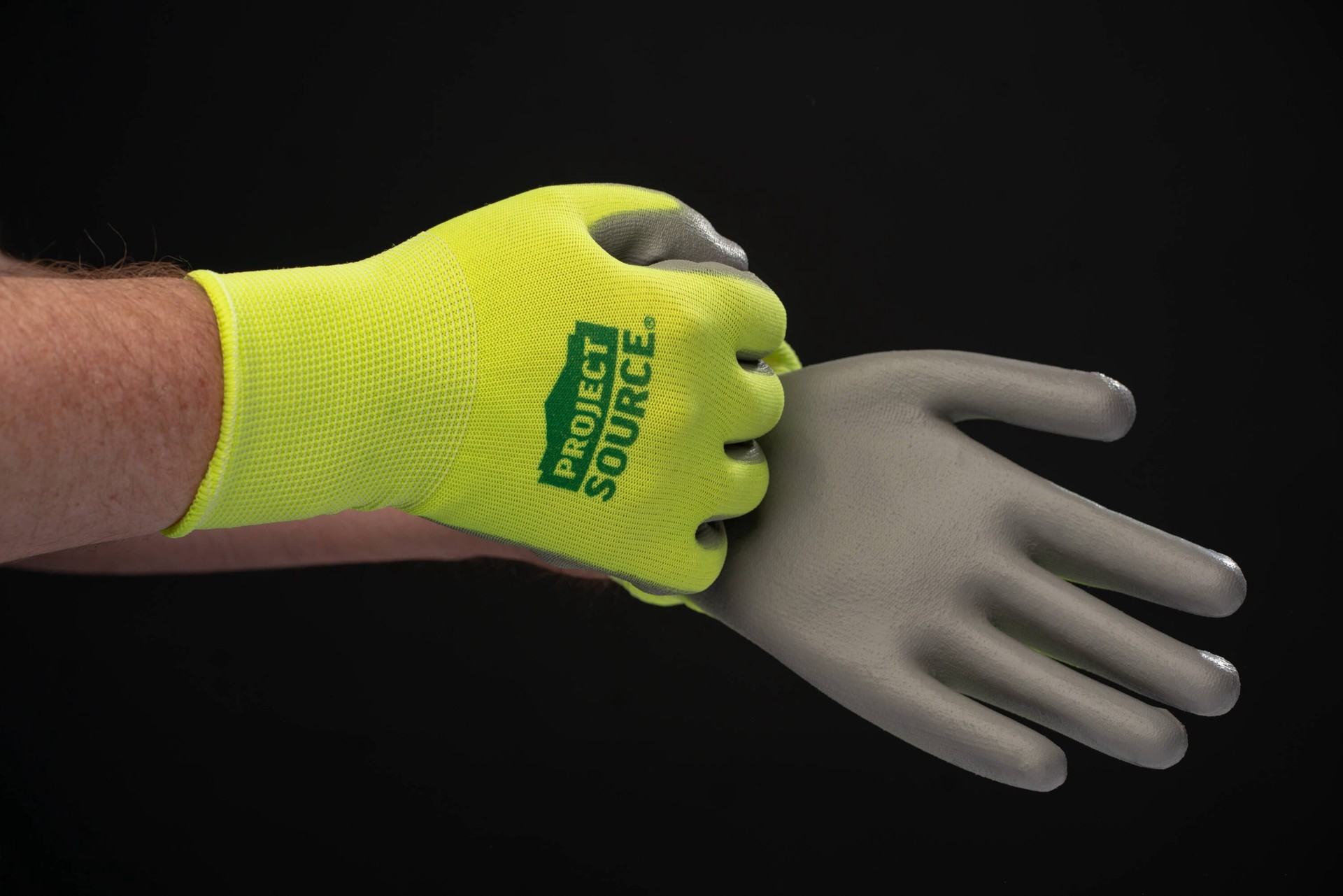 slide 3 of 5, Project Source Large Green Polyurethane dipped Polyester 1 -Pairs, 1 ct