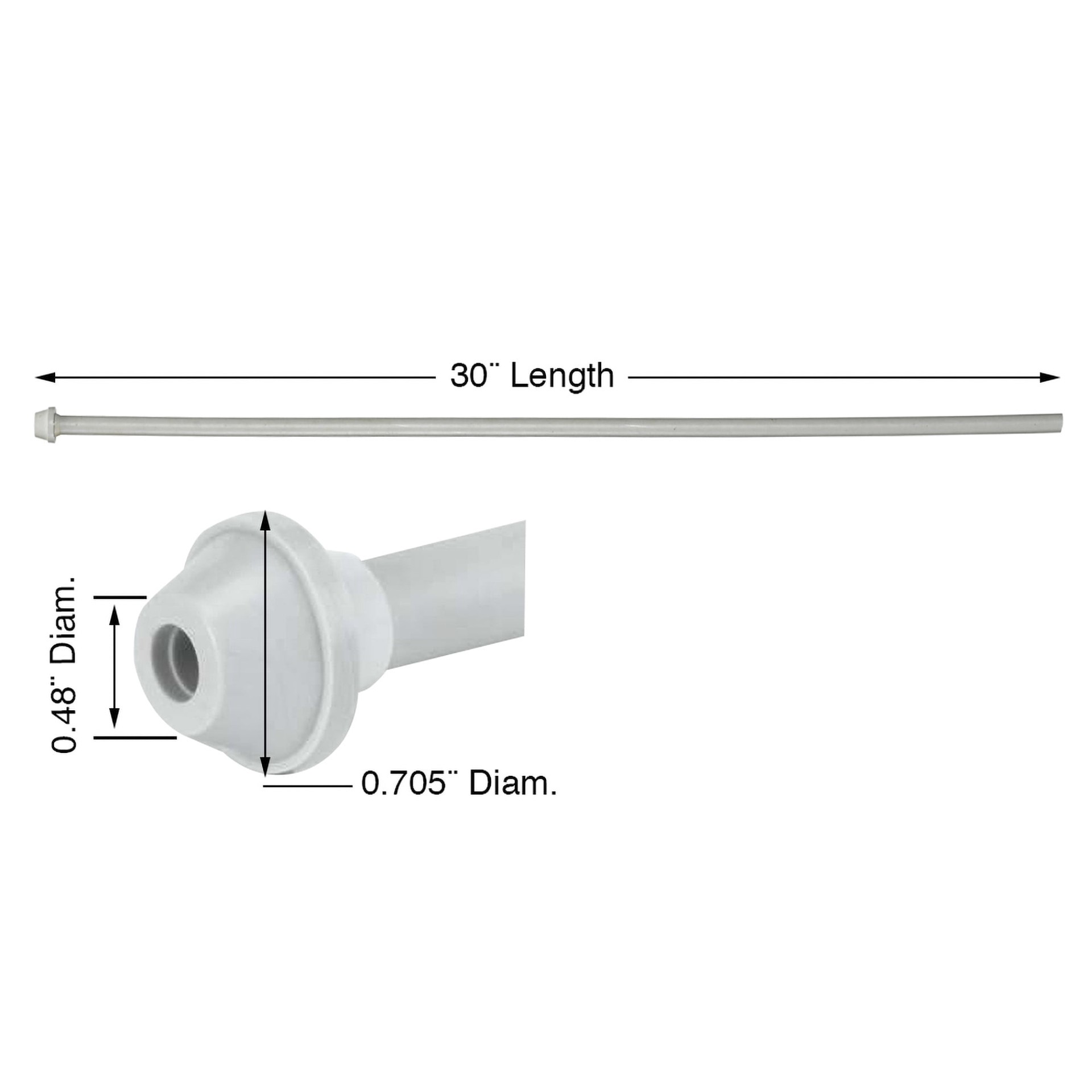 slide 5 of 6, RELIABILT 3/8-in compression x FIP x 30-in PEX Flexible Riser Supply Line, 1 ct