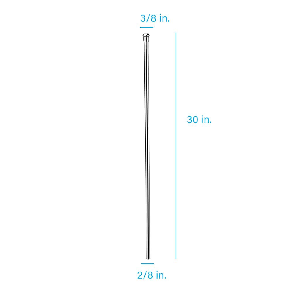 slide 3 of 6, RELIABILT 3/8-in compression x FIP x 30-in Copper Riser Supply Line, 1 ct