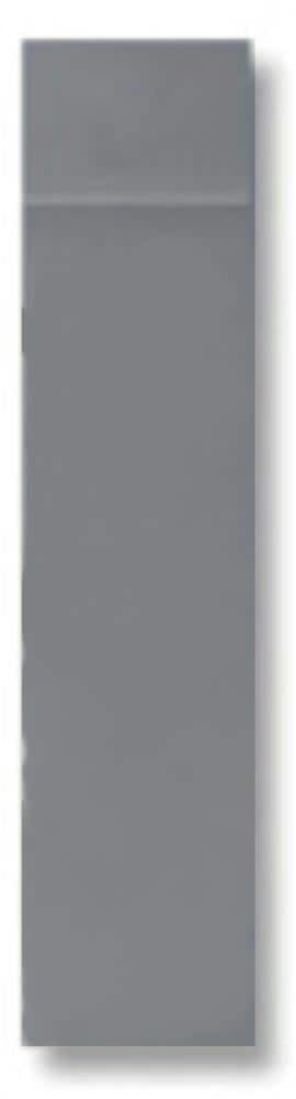slide 4 of 6, Flexco Medium Gray 1/10-in T x 4-in W x 1440-in L Prefinished Vinyl Wall Base Floor Moulding Trim, 1 ct