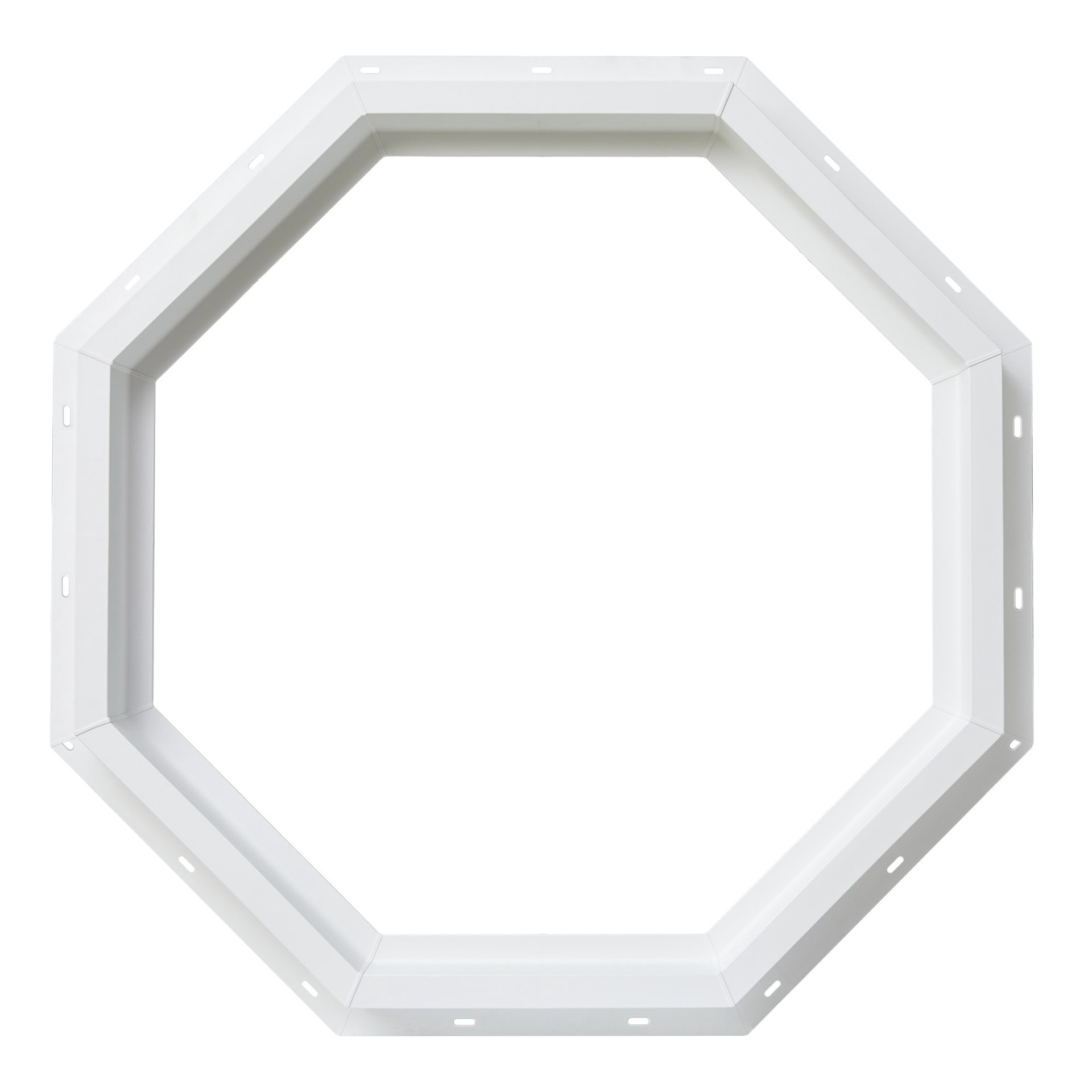 slide 1 of 6, RELIABILT 23-1/2-in x 23-1/2-in x 2-3/4-in Jamb Octagon White Window, 1 ct