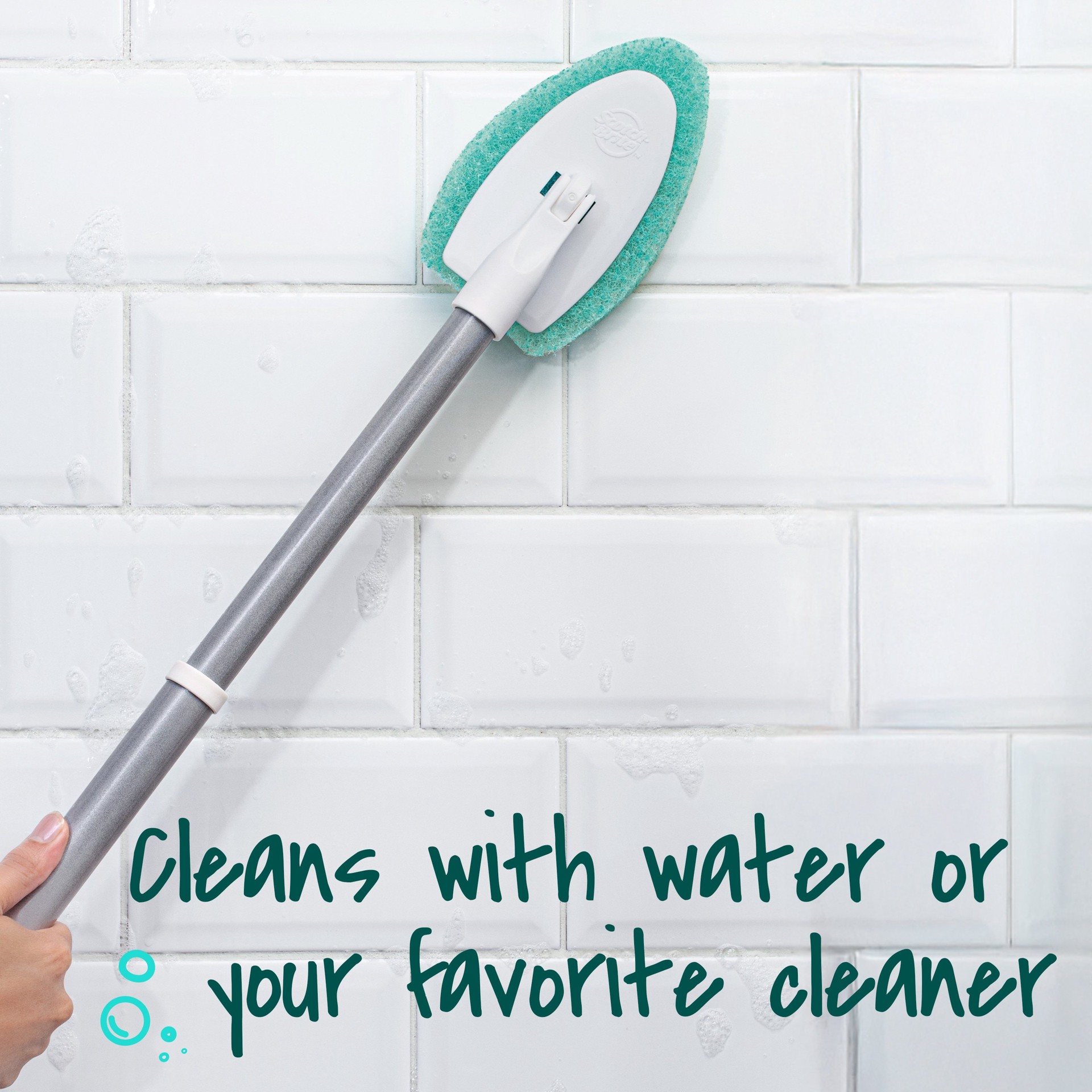 slide 4 of 6, Scotch-Brite Shower Scrubber Poly fiber Stiff Tile and Grout Brush, 1 ct