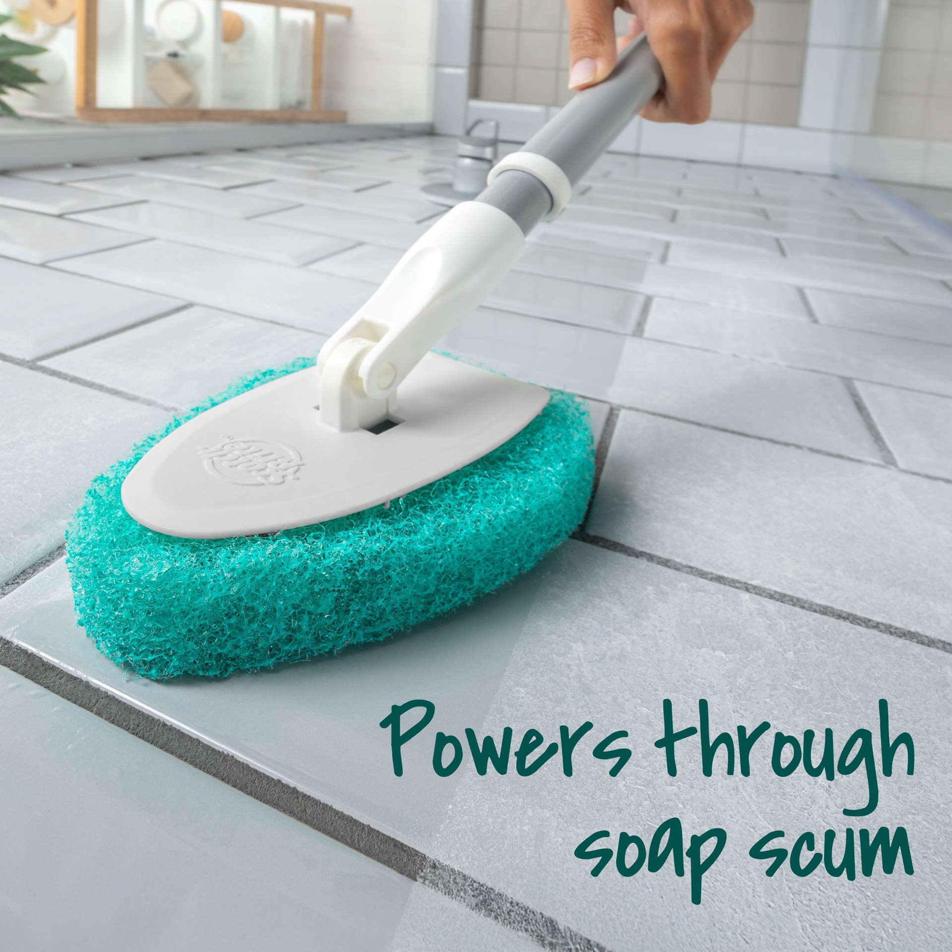 slide 5 of 6, Scotch-Brite Shower Scrubber Poly fiber Stiff Tile and Grout Brush, 1 ct